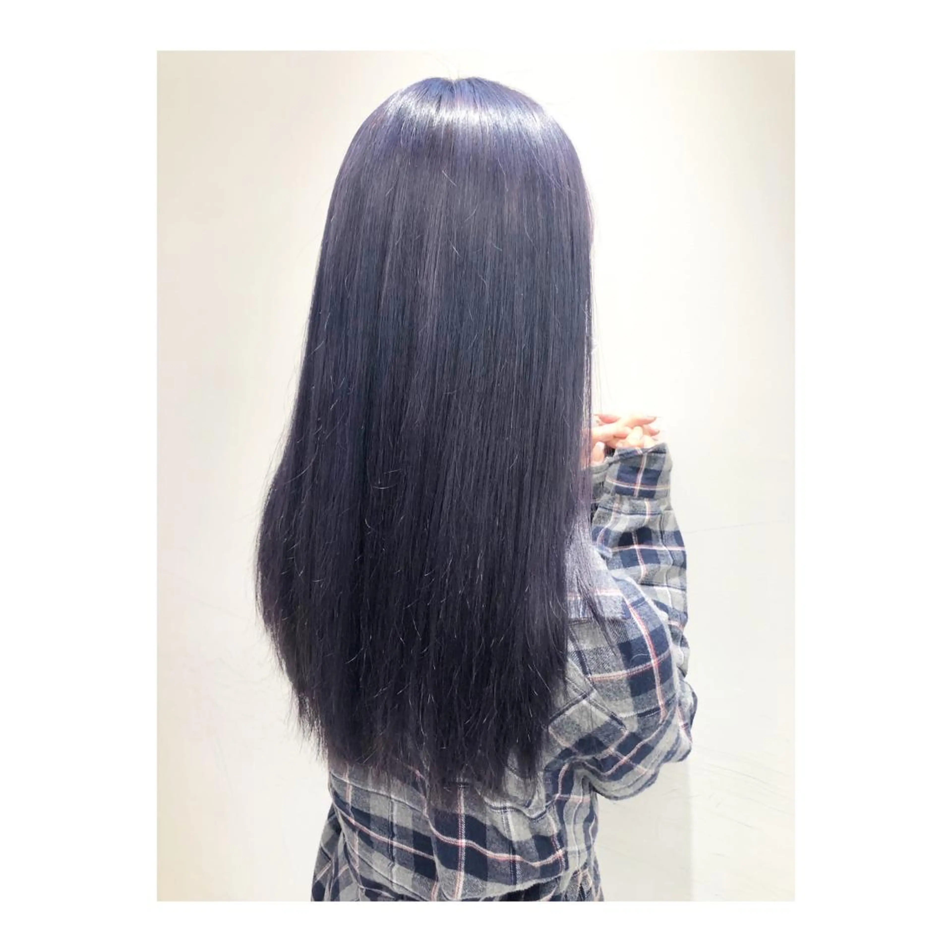 ロング ヘアカラー あらい なつみのヘアスタイル