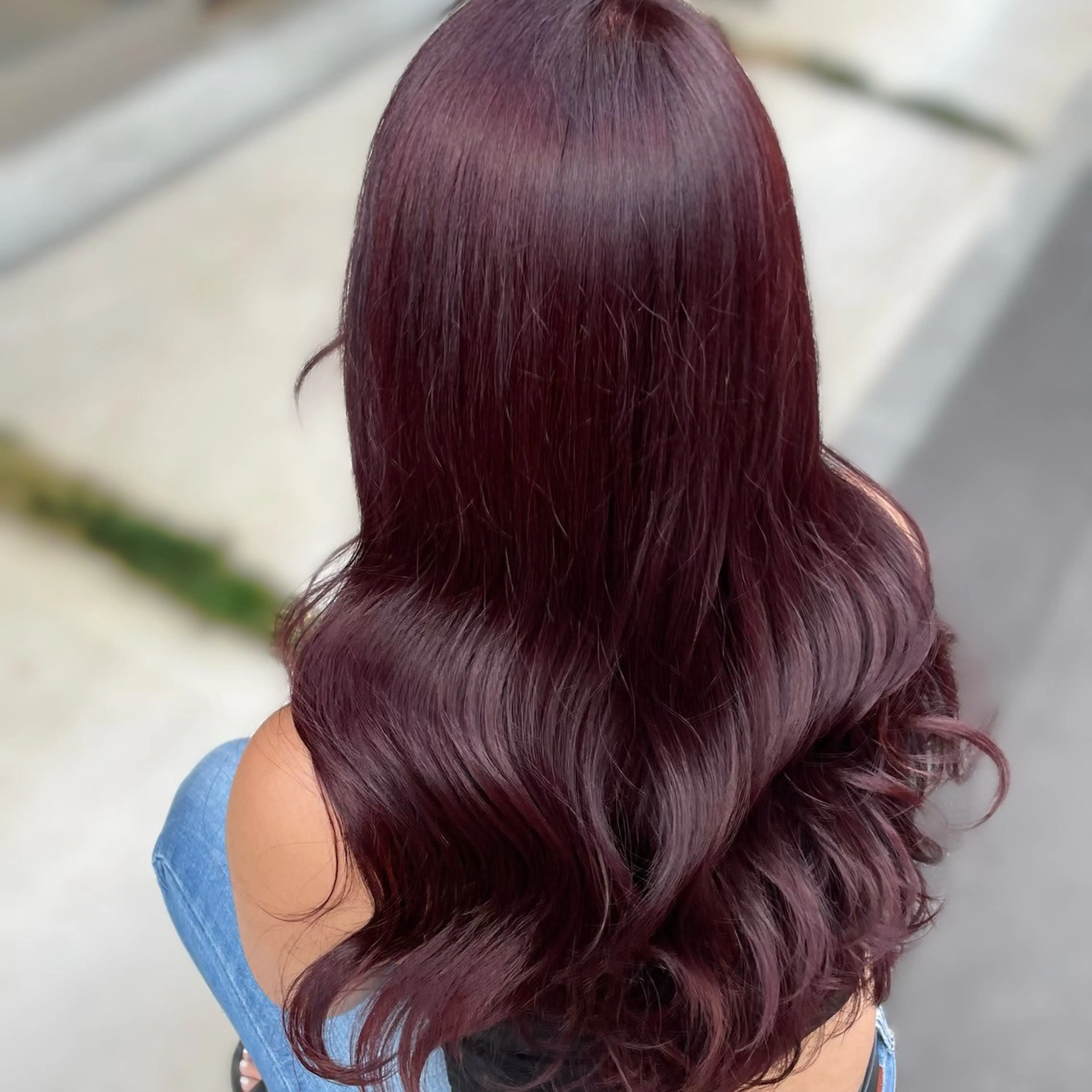 ロング カラー カット ヘアカラー トリートメント ブリーチなしカラー kana🐱のヘアスタイル