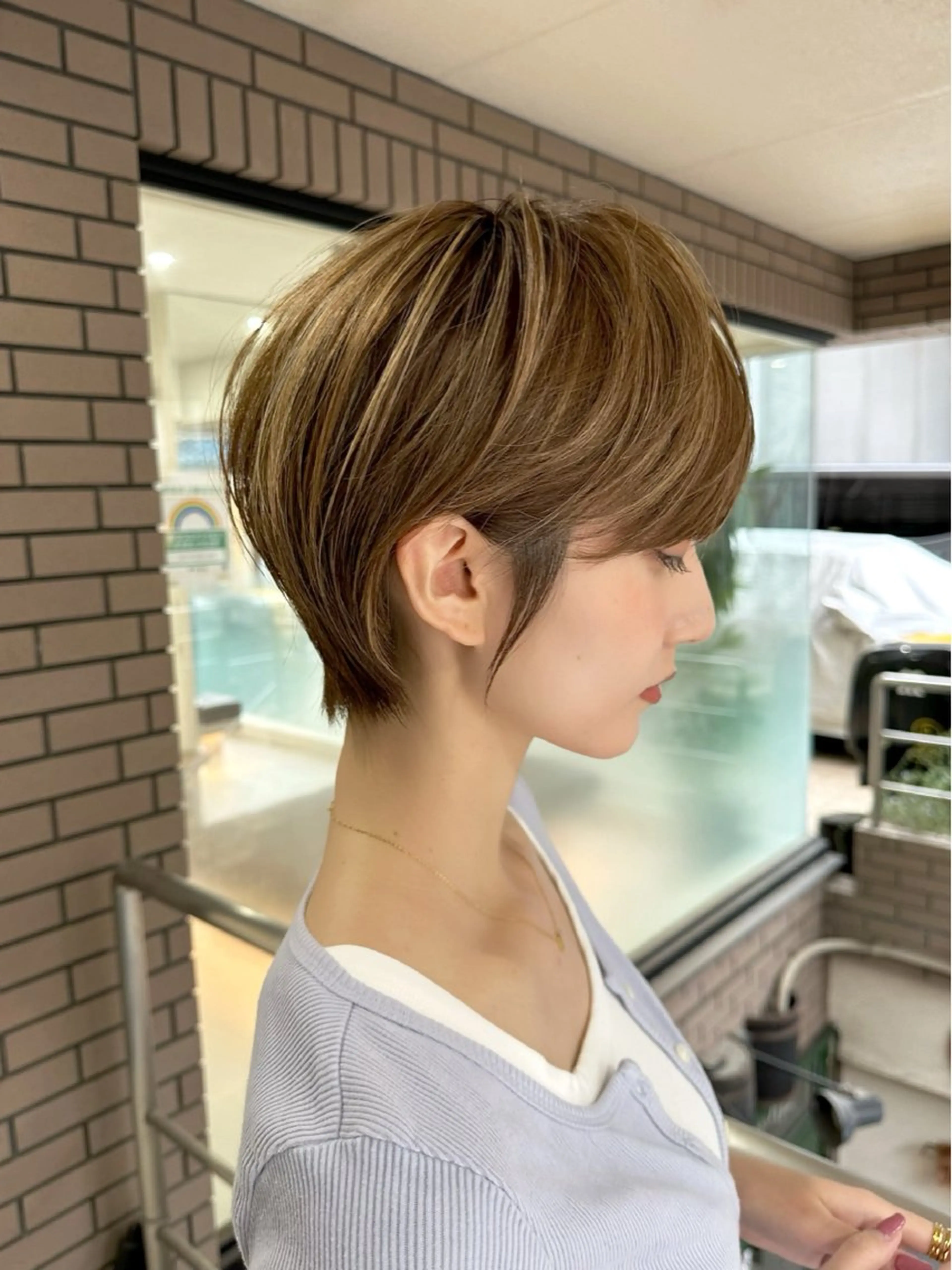 ショート 透明感カラー ふうか　渋谷のヘアスタイル