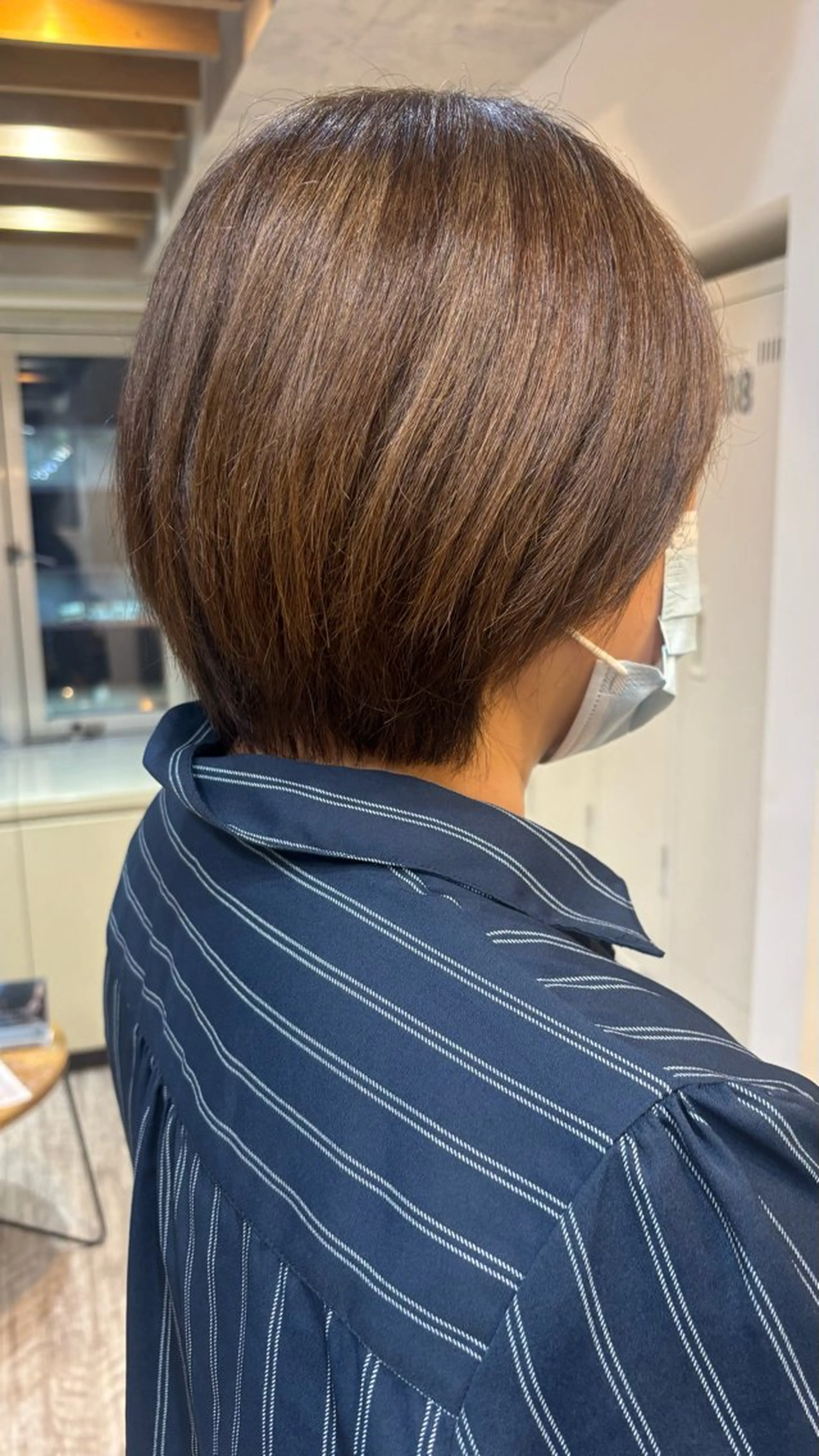 ショート カット ヘアカラー ヒグチ ハルナのヘアスタイル