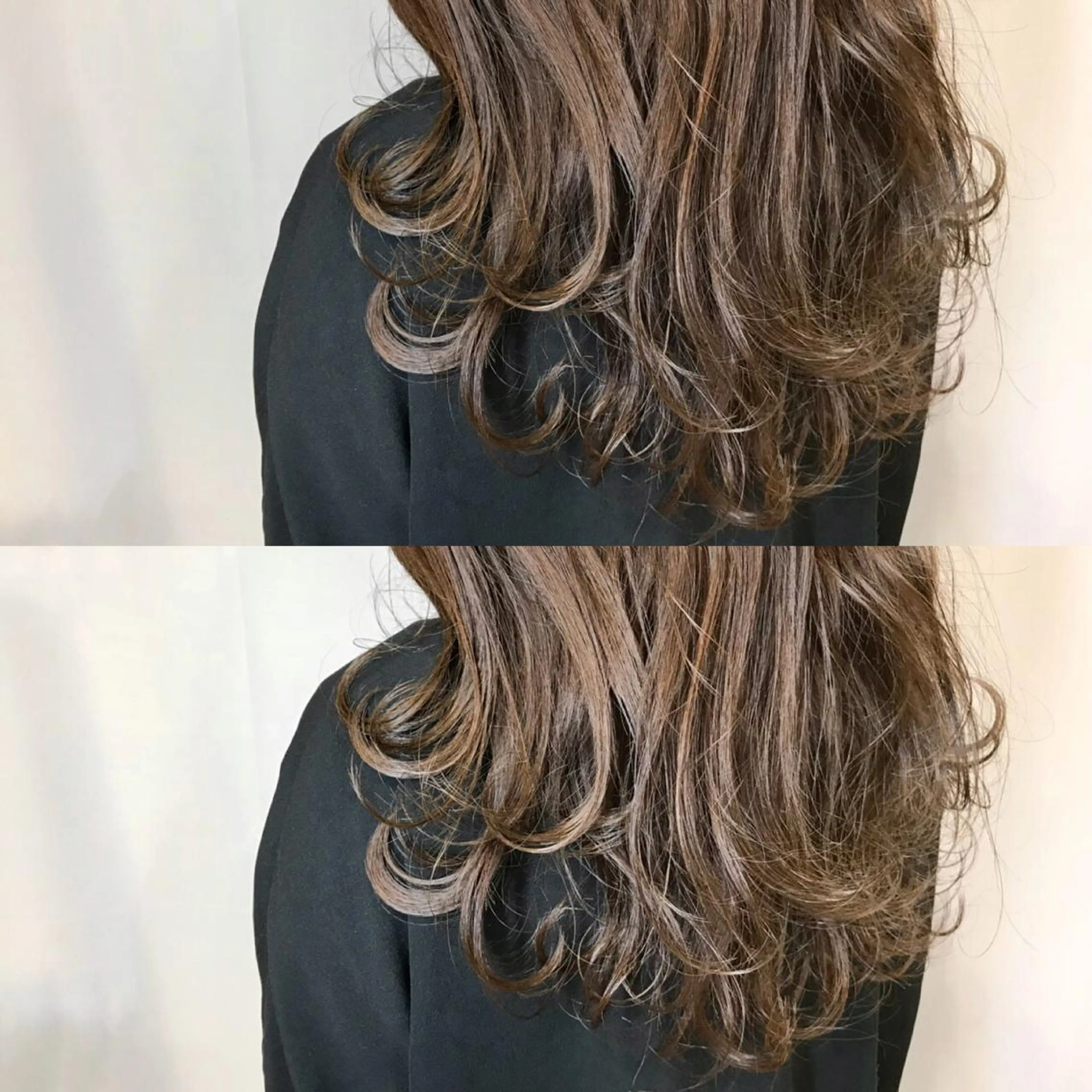 セミロング カラー 富田 菜月のヘアスタイル