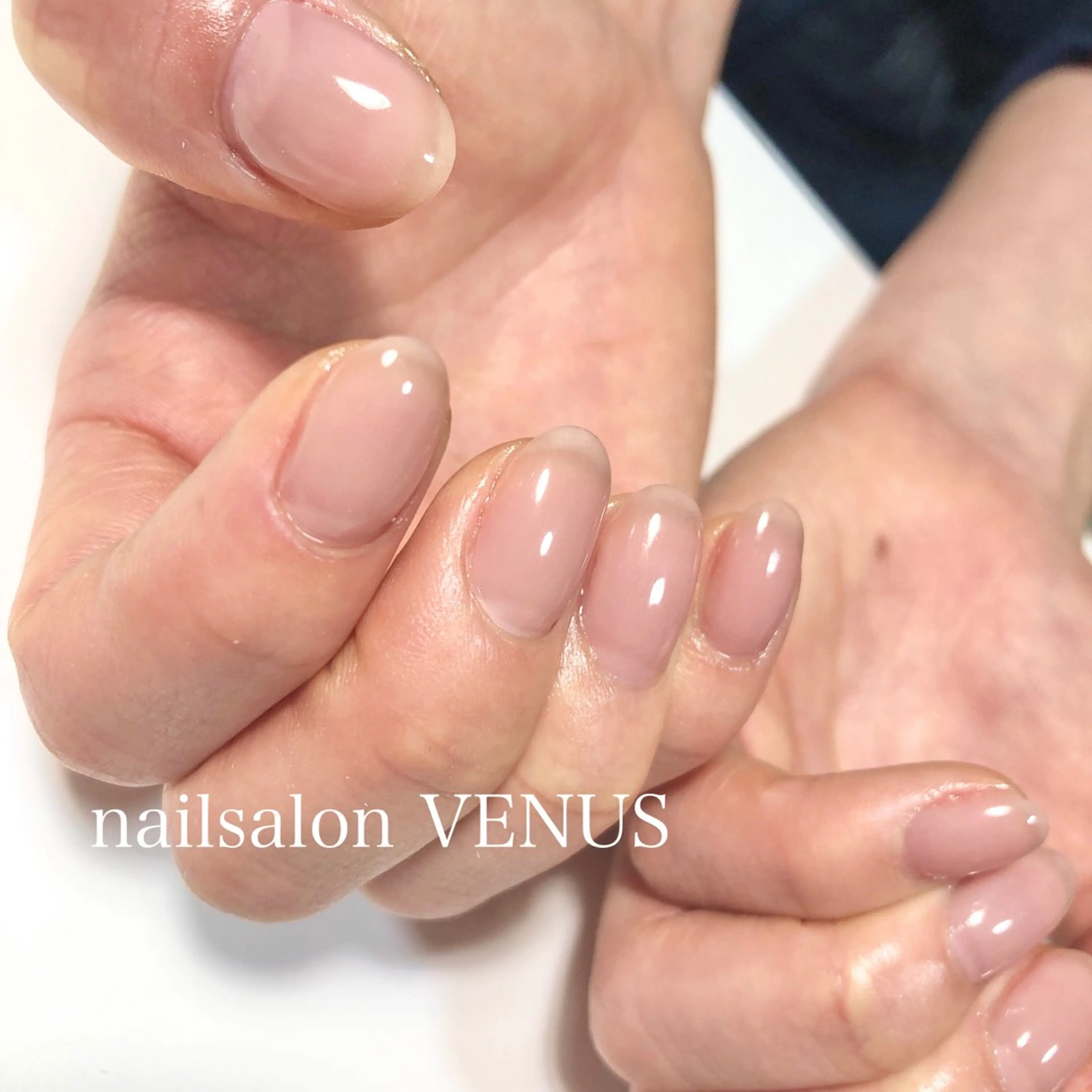 ネイル ピンク ピンクベージュ ハンドネイル nailsalon VENUSのネイルデザイン