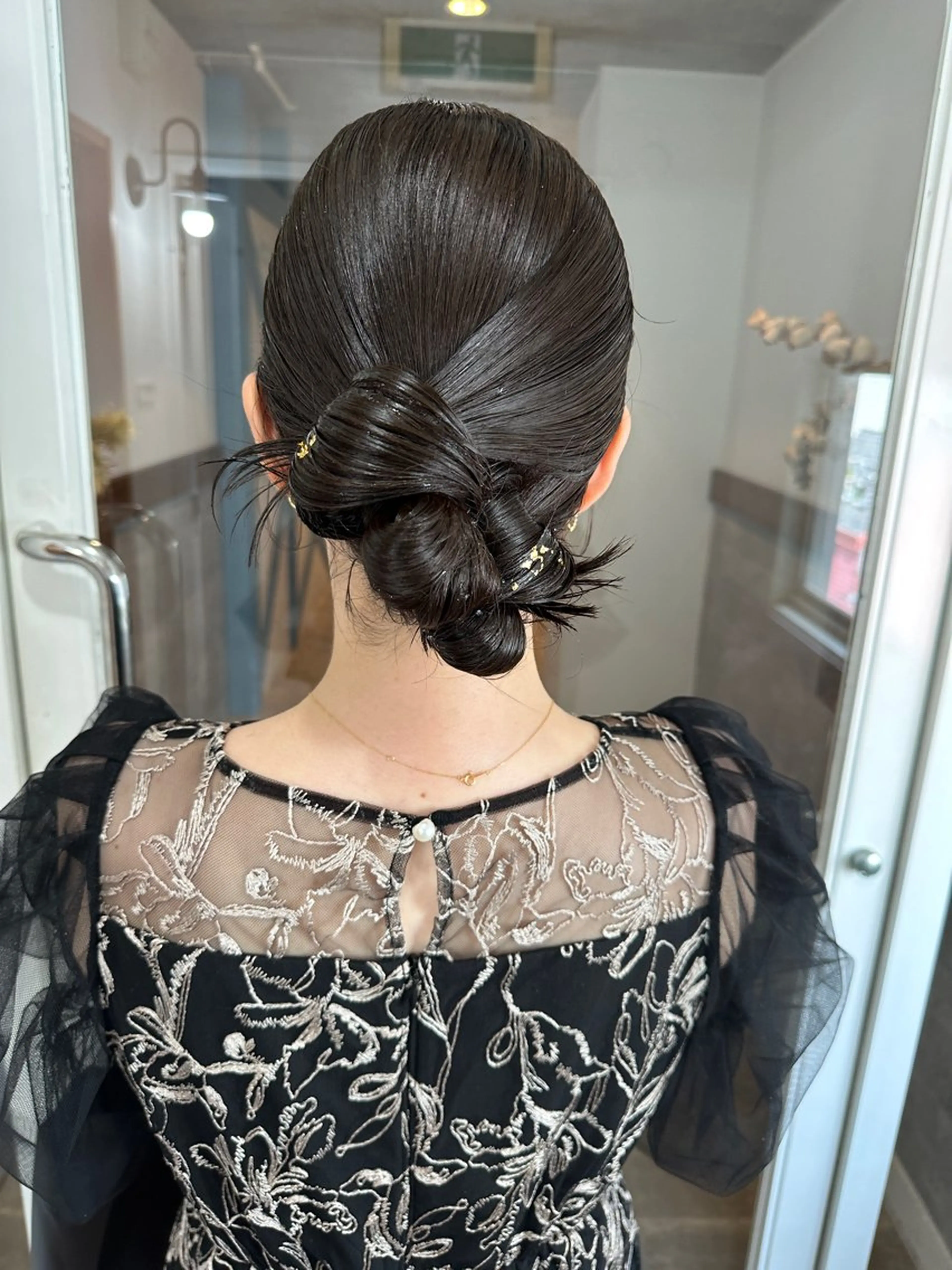 セミロング 宮﨑 あかねのヘアスタイル