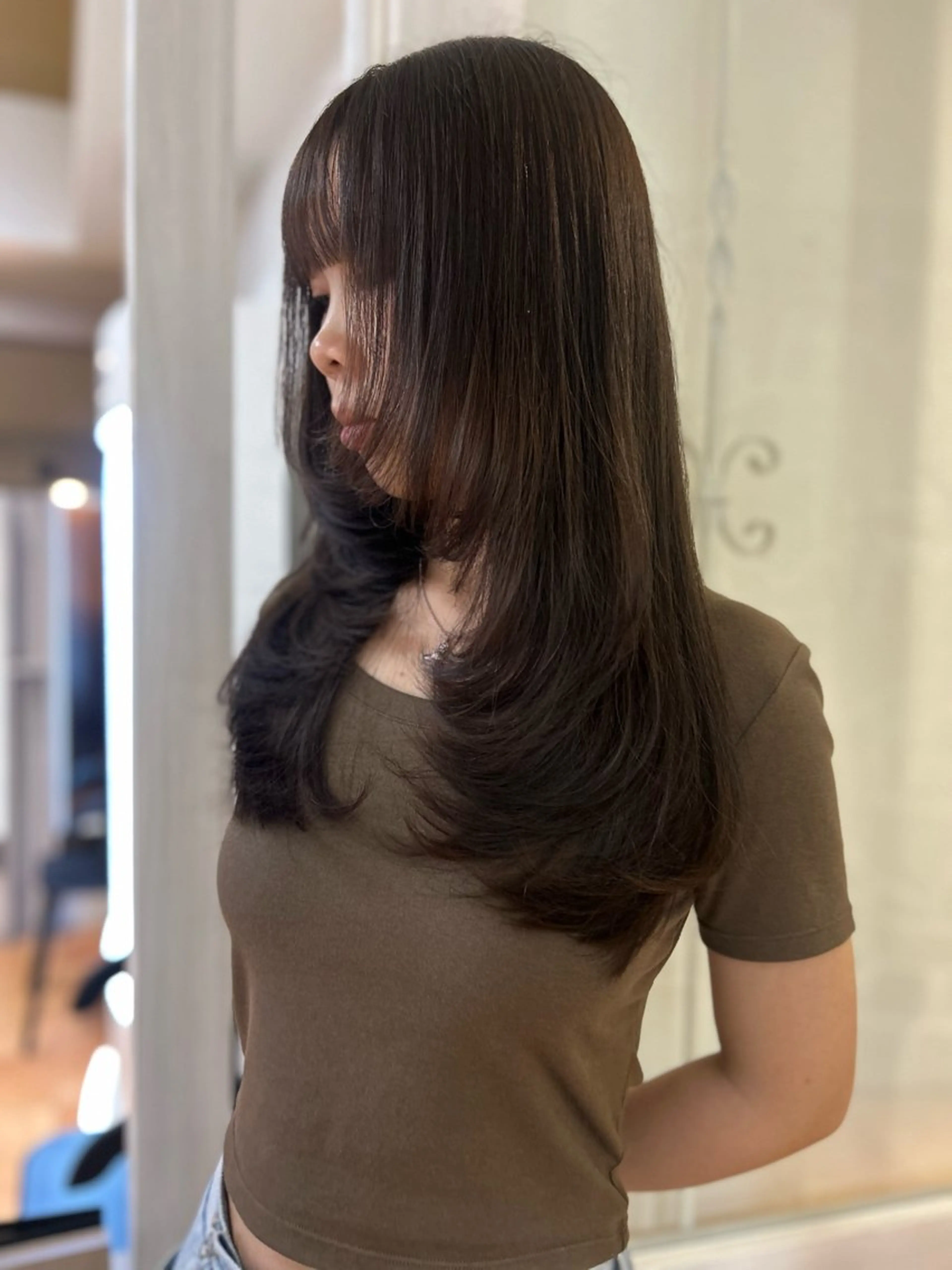 ロング カラー カット ヘアカラー トリートメント CIEL 難波店所属・🎀透明感/レイヤ ー/Kotona🎀のヘアスタイル