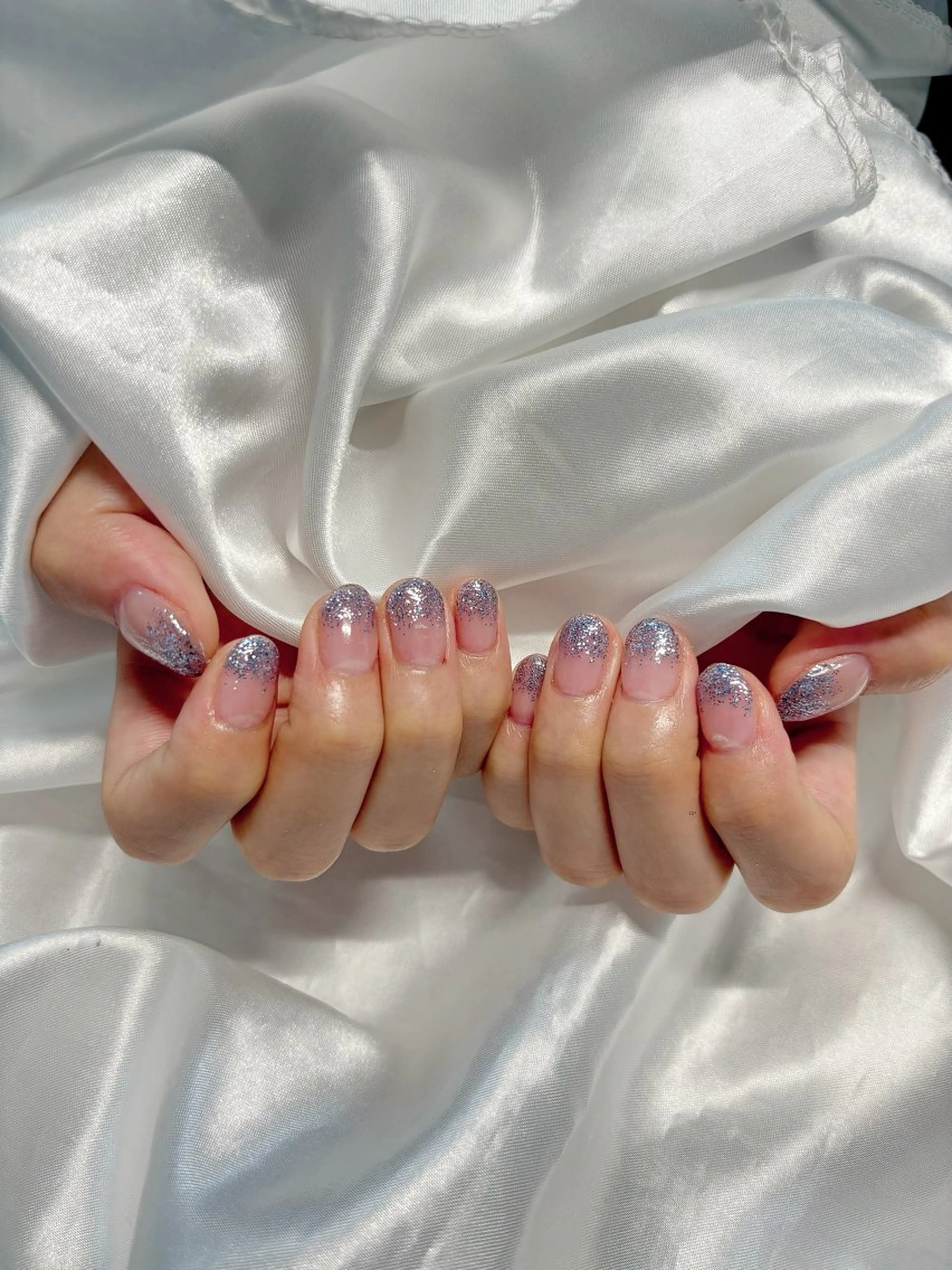 ネイル グラデーション ラメ(グリッター) ラメグラデーション ハンドネイル 京橋/ Lance nail Minaのネイルデザイン