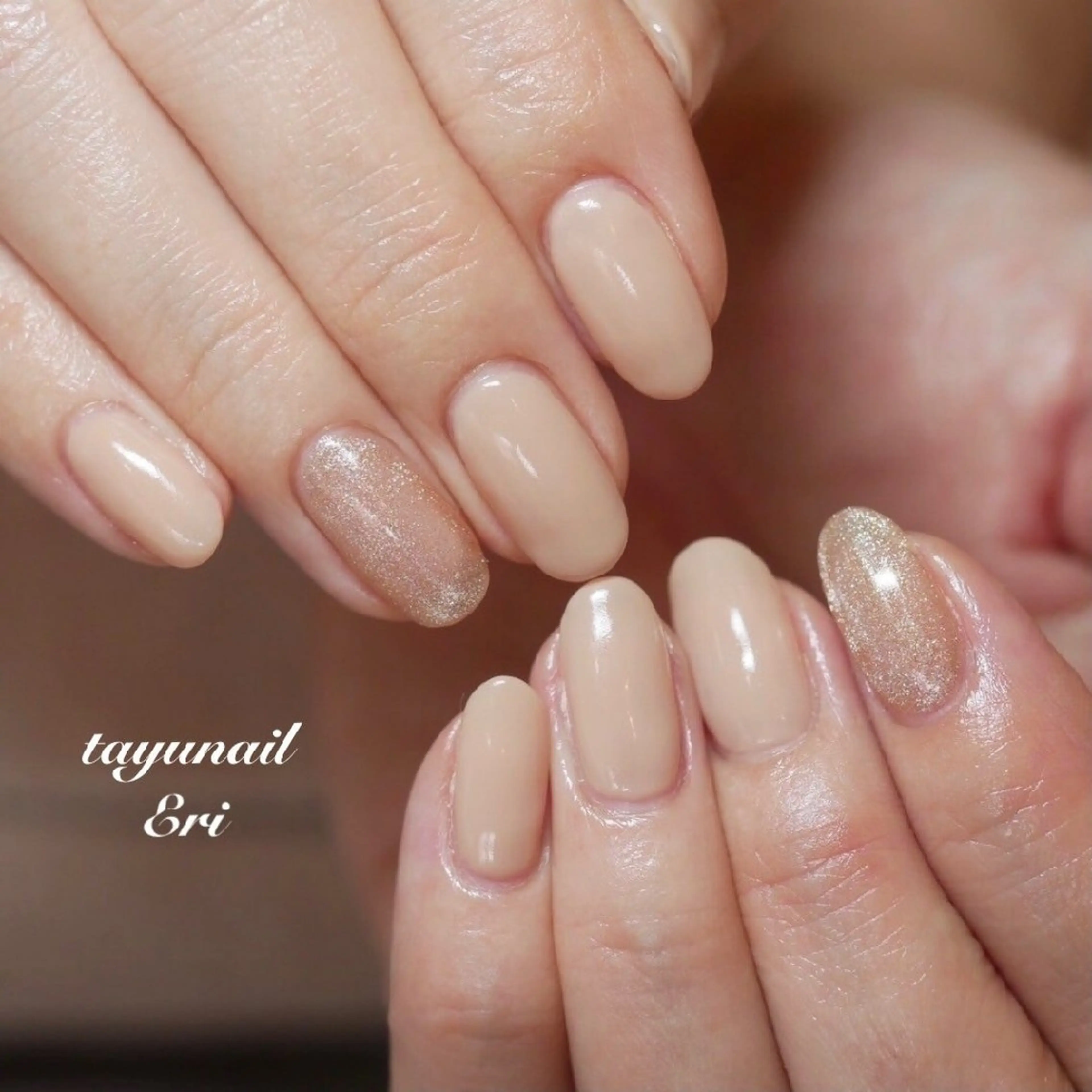 ネイル ジェルネイル マグネットネイル ワンカラーネイル パラジェル 春ネイル ネイルサロン・ネイルスクール たゆnail所属・ネイルサロン 【たゆnail】のネイルデザイン