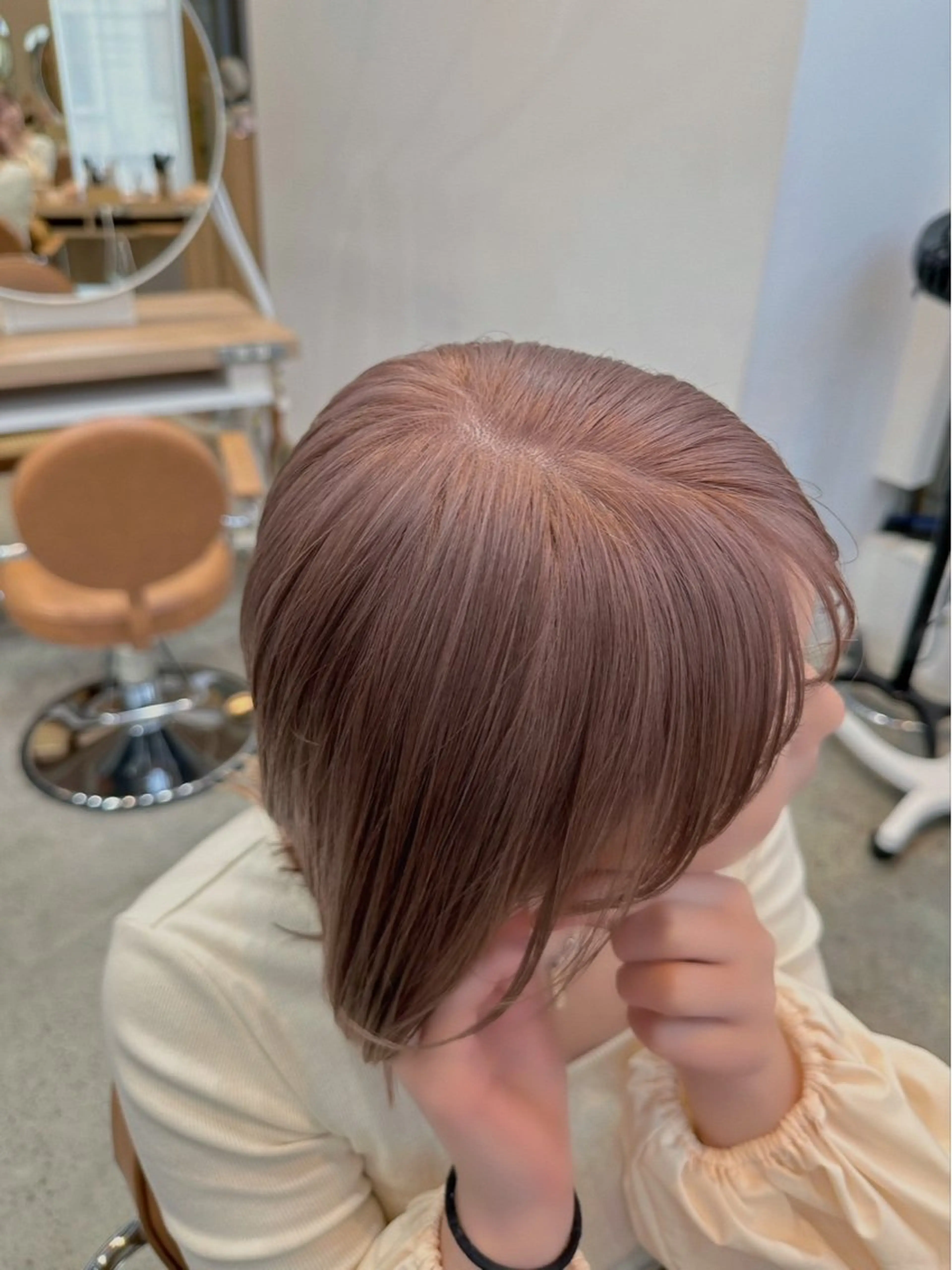 ミディアム カラー 顔まわりカット/艶髪 カラー✨けいとのヘアスタイル