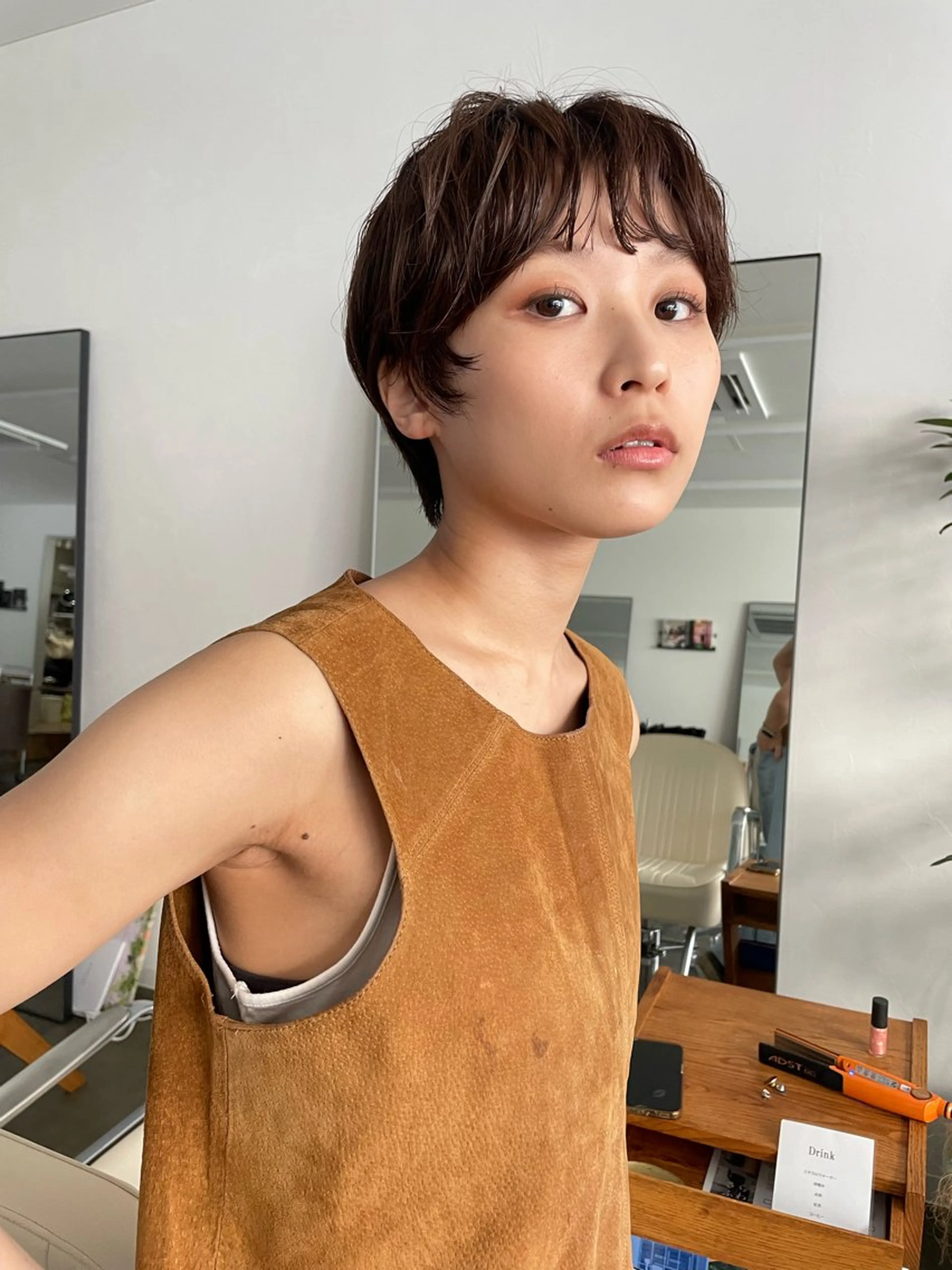 ショート カラー パーマ pole所属・【pole】 minaのヘアスタイル