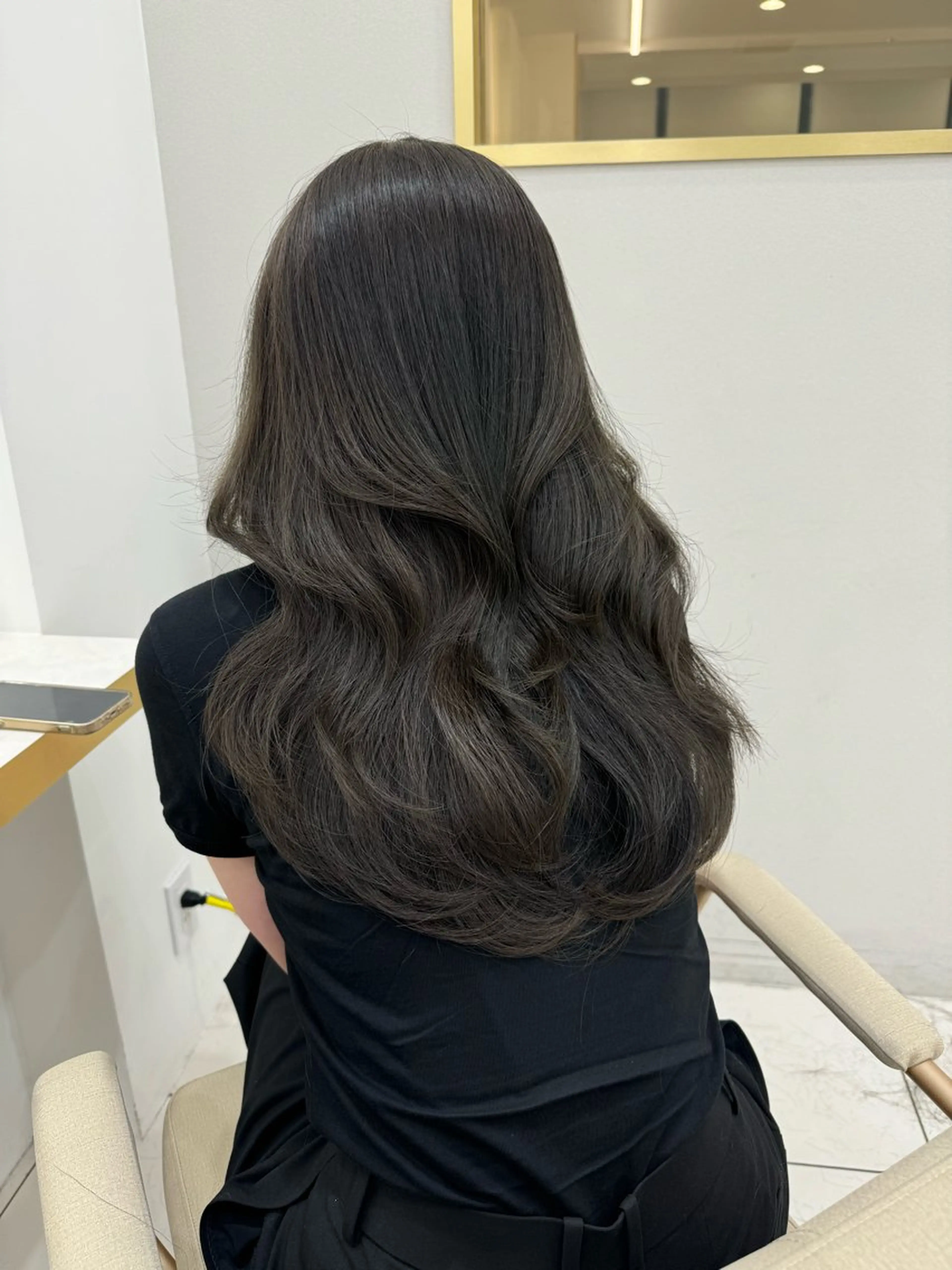 ロング カラー 國藤 彩のヘアスタイル