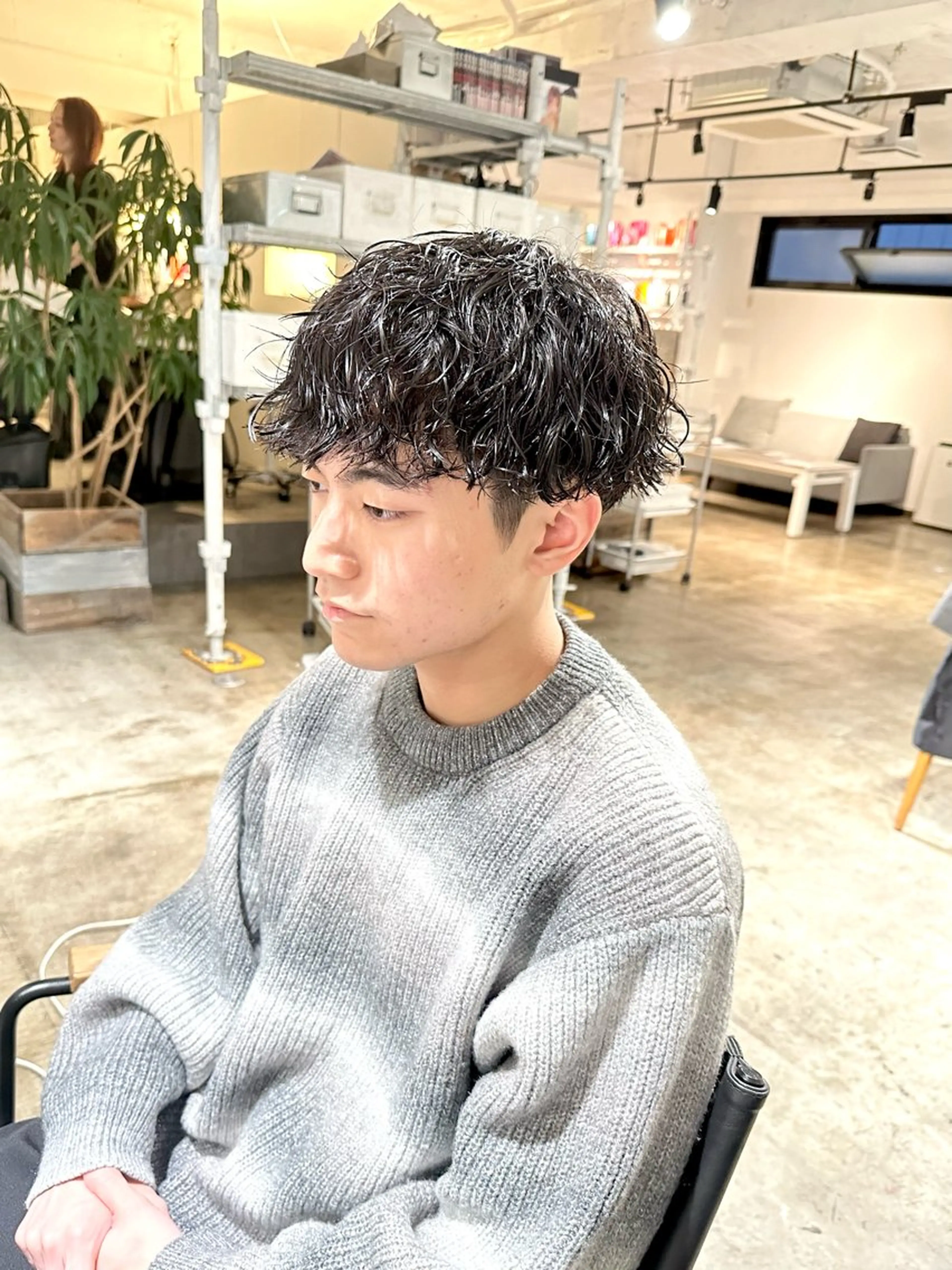 メンズ マッシュ メンズパーマ カット ヘアカラー パーマ トリートメント 骨格補正施術/メンズ 専門美容師/YUYAのヘアスタイル