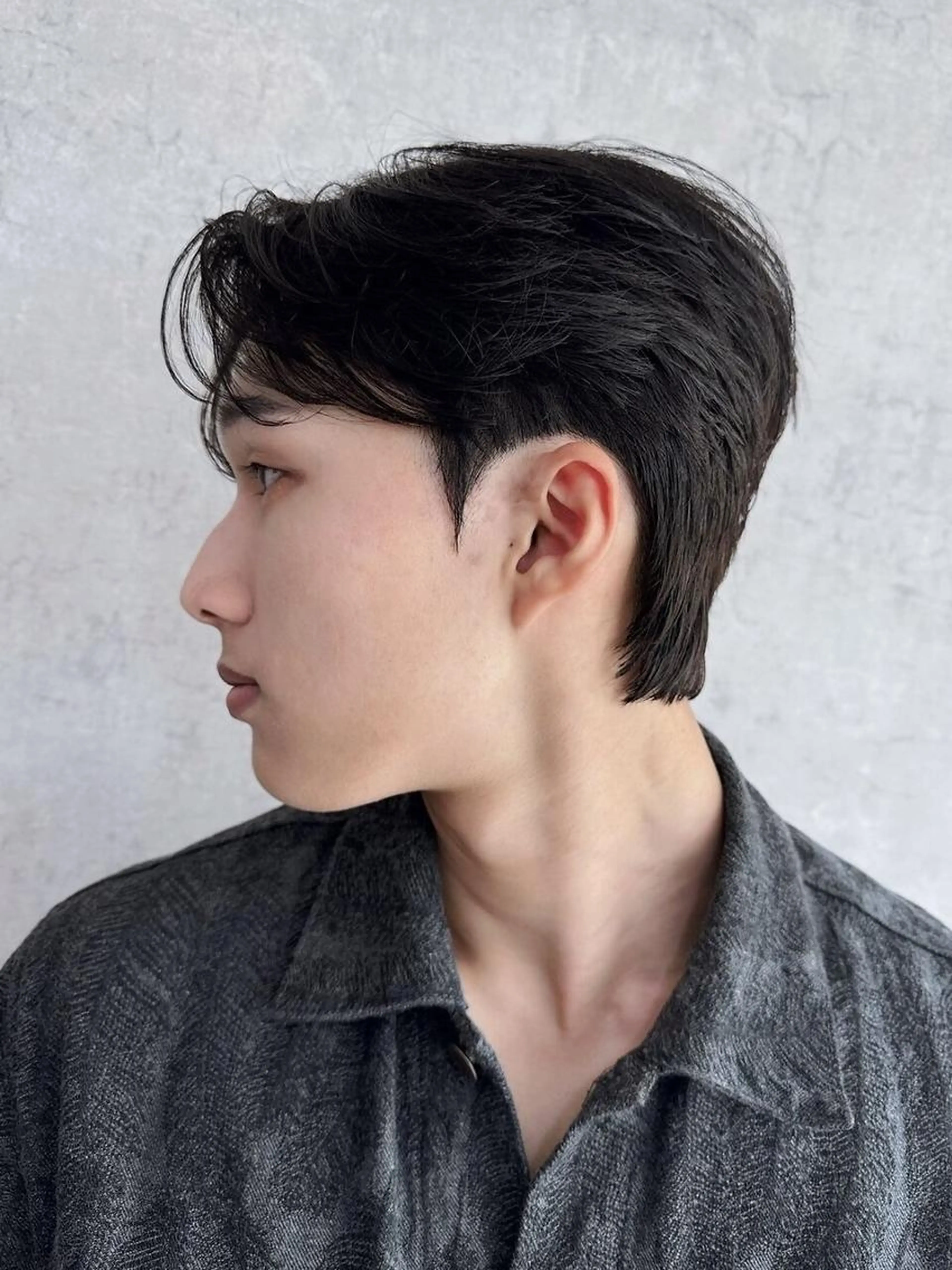 【メンズ】メンズカット+ダウンパーマ+韓国風◎前髪立ち上げパーマ￥14,000→の写真