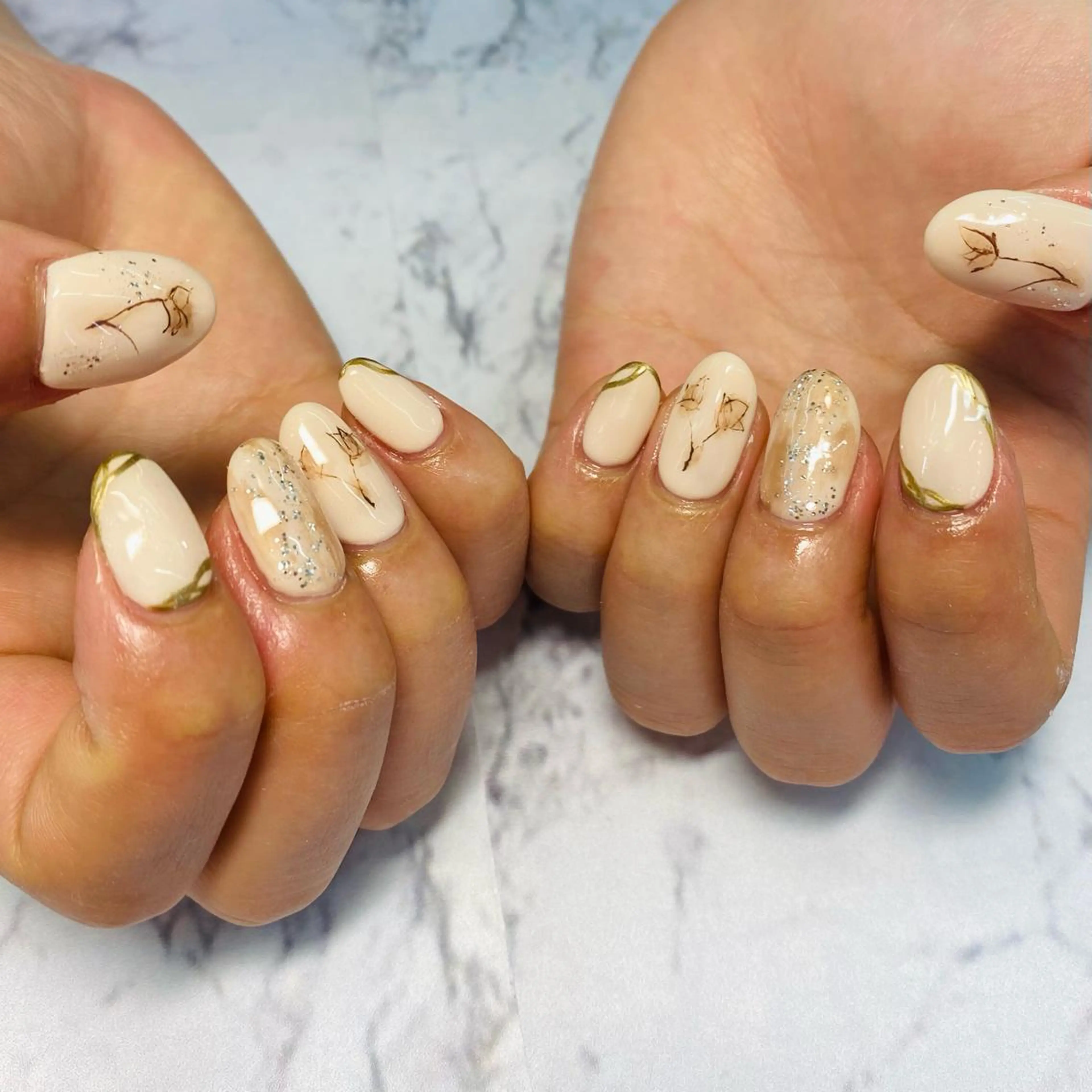 ネイル アートネイル 持ち込み Salon•de•Niina所属・ボディビルダーSal on.DeNiinaのネイルデザイン