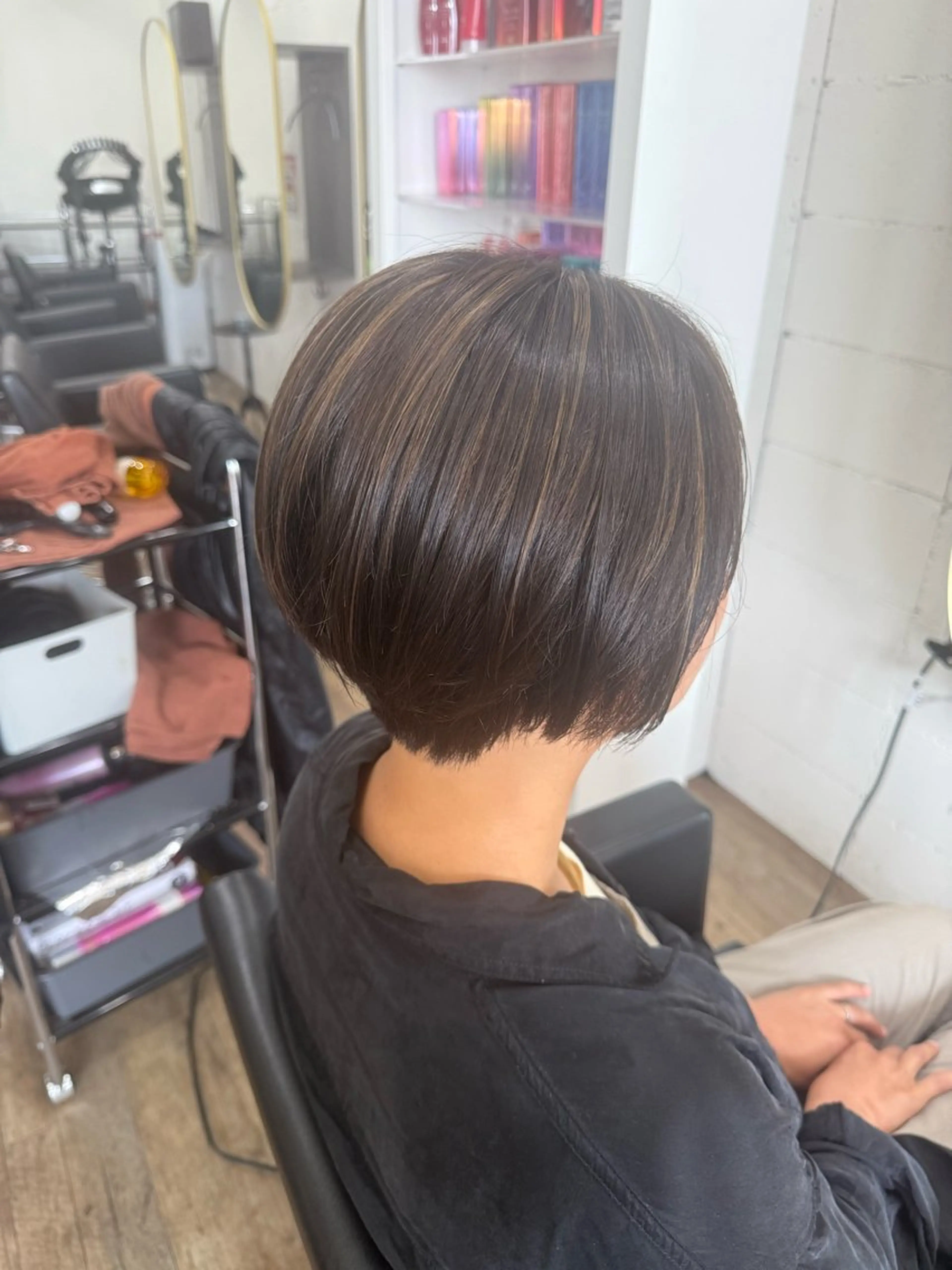 ショート カラー ナチュラルな仕上がり 🫧💜nakanoのヘアスタイル