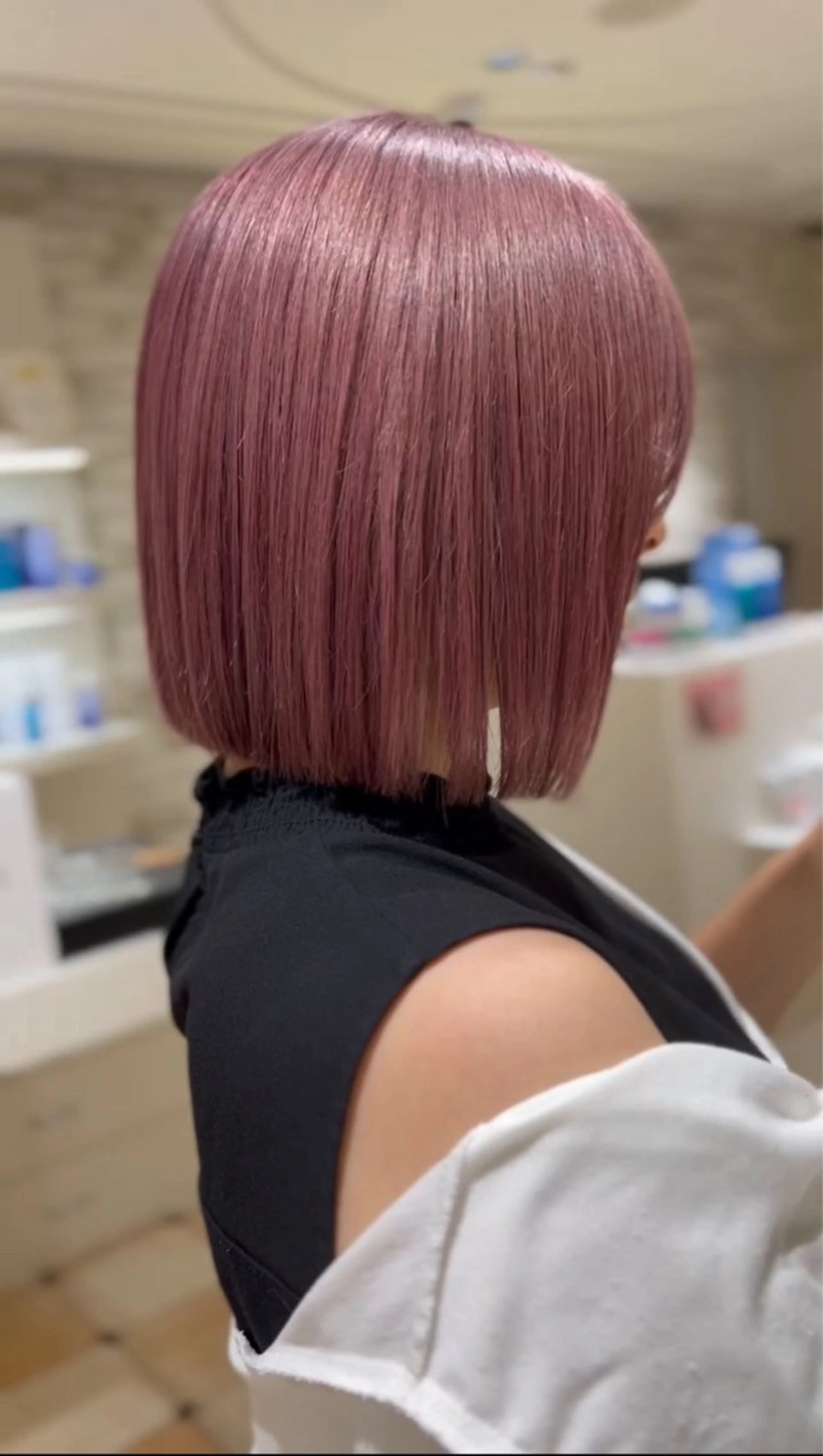 ショート カラー 切りっぱなしボブ ボブ 必ず似合わせます/ レイヤー/石戸谷海斗のヘアスタイル