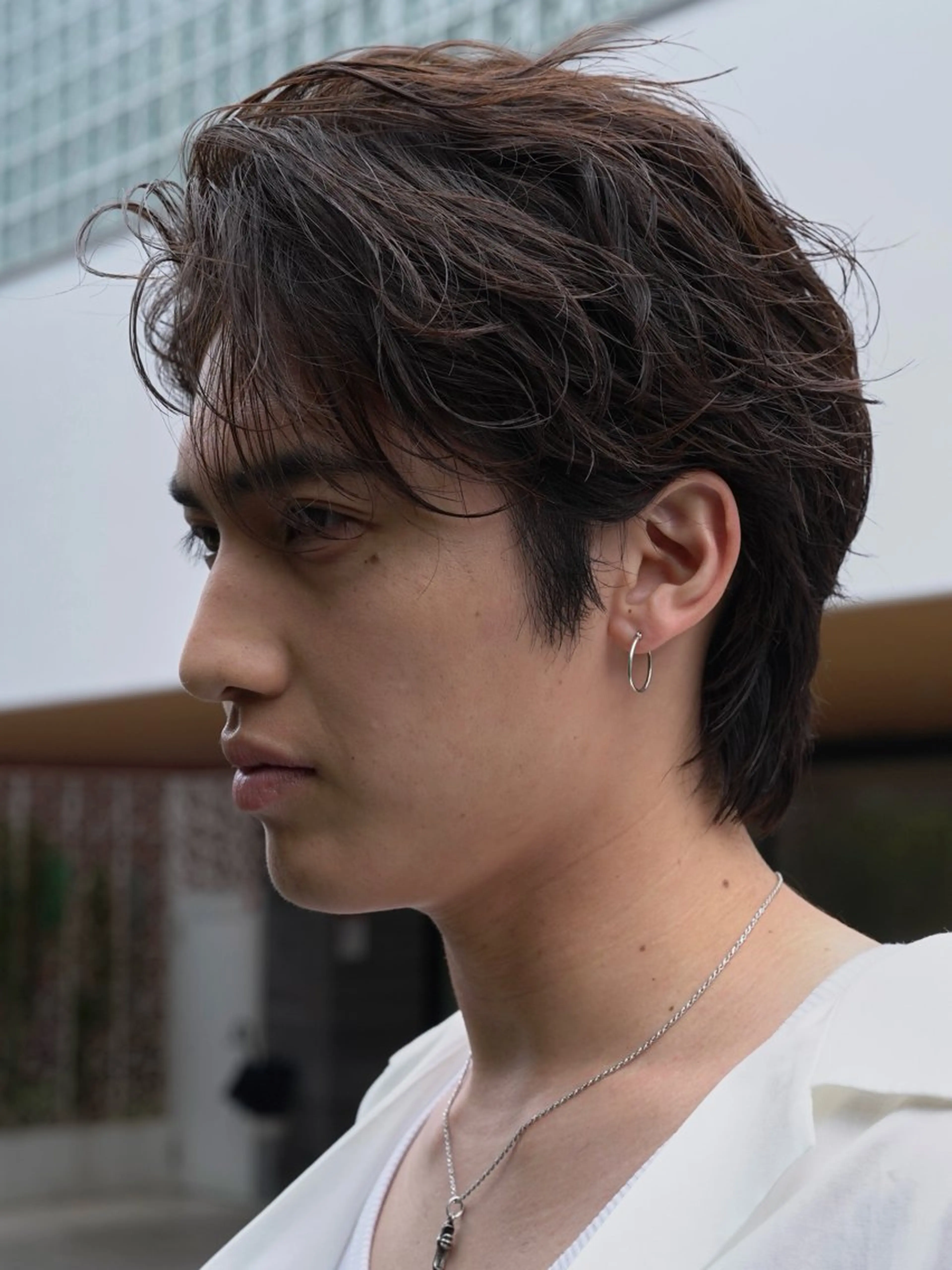 パーマ メンズ 原宿波巻きスパイラル パーマTOSHIのヘアスタイル