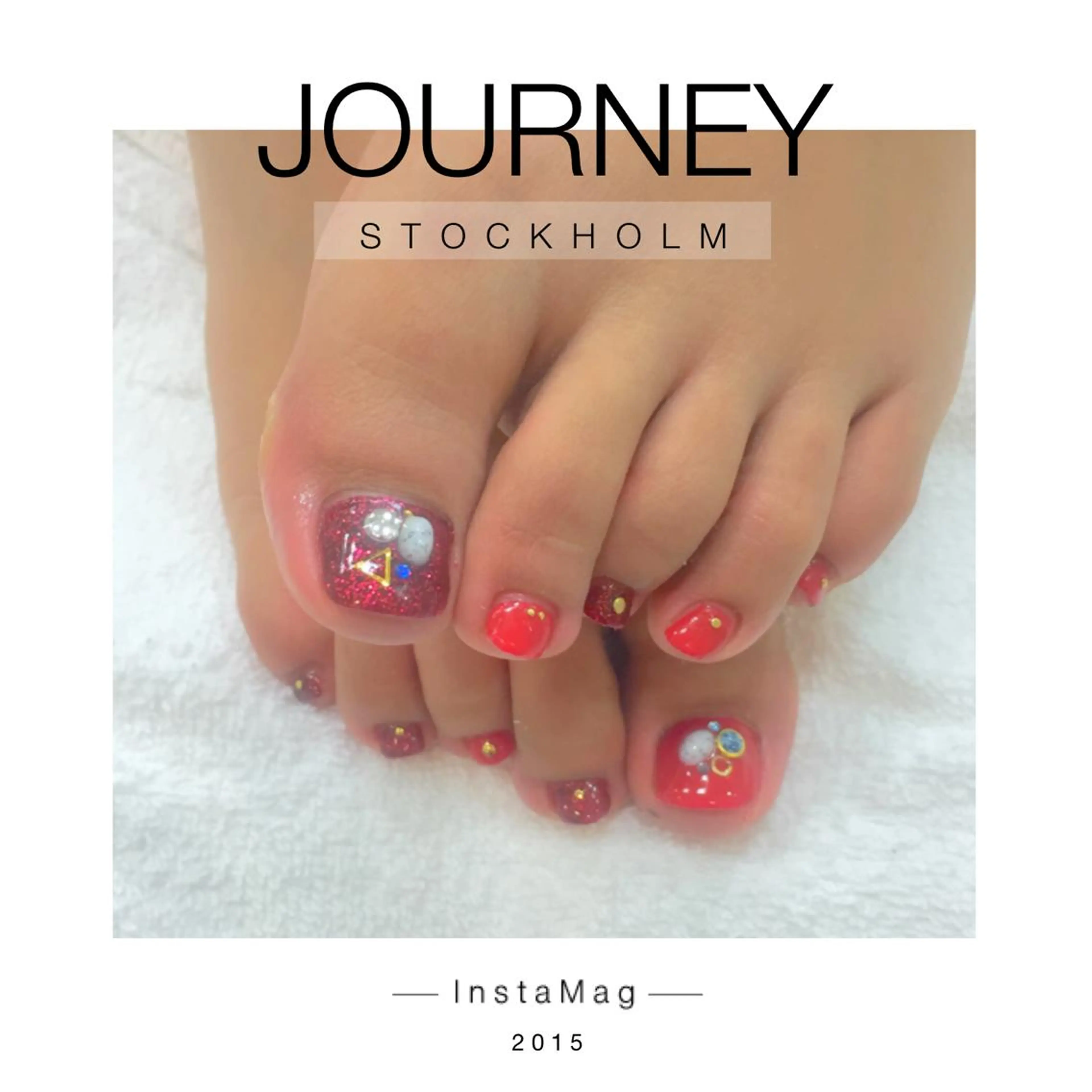 ネイル フットネイル 赤色 Ly   hair（リーヘア）所属・Lyhair🦊🎀 AKIのヘアスタイル