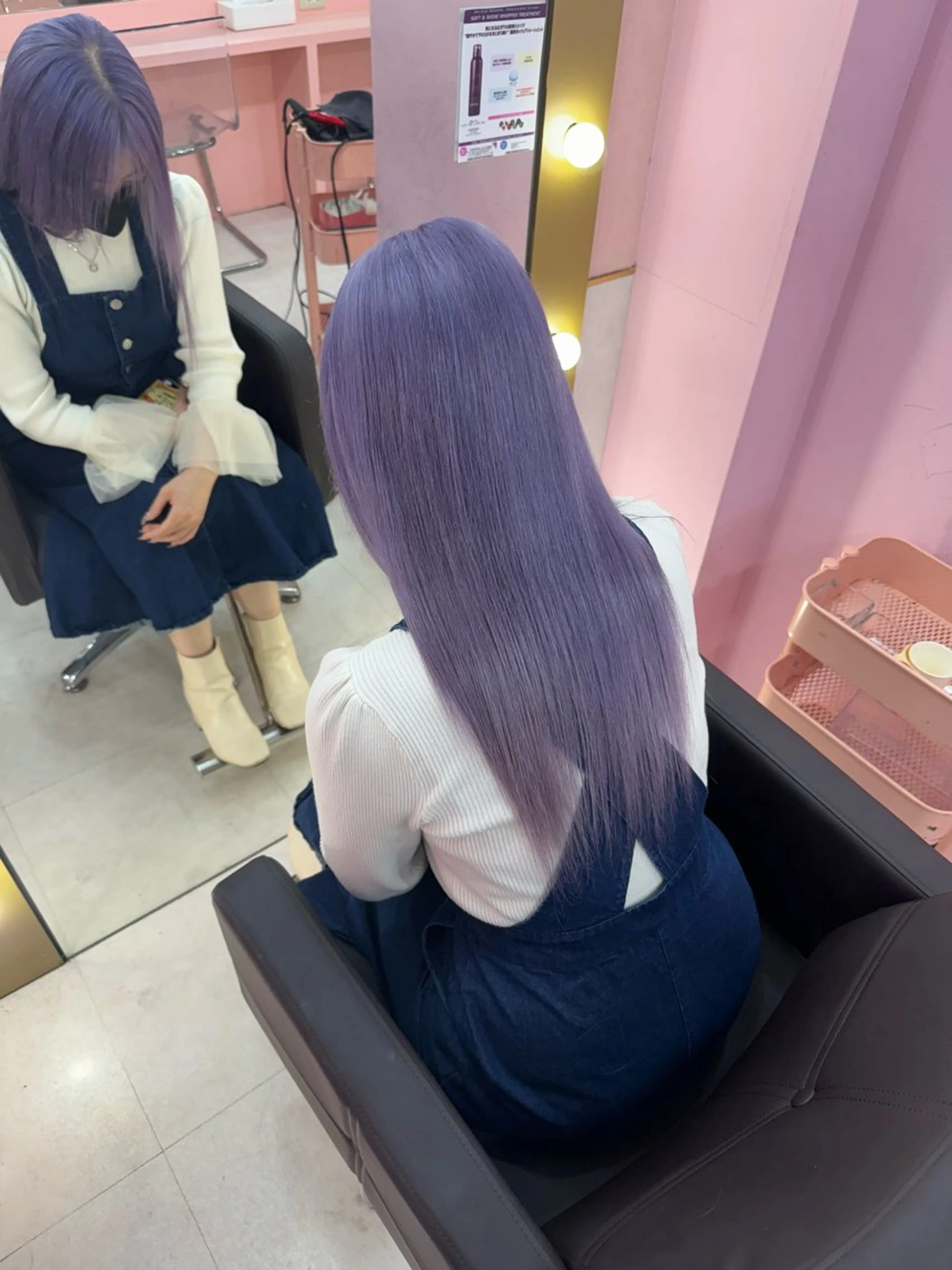 ロング ヘアカラー トリートメント ハイトーン髪質改善 🎀🐰堀川智史🎀のヘアスタイル