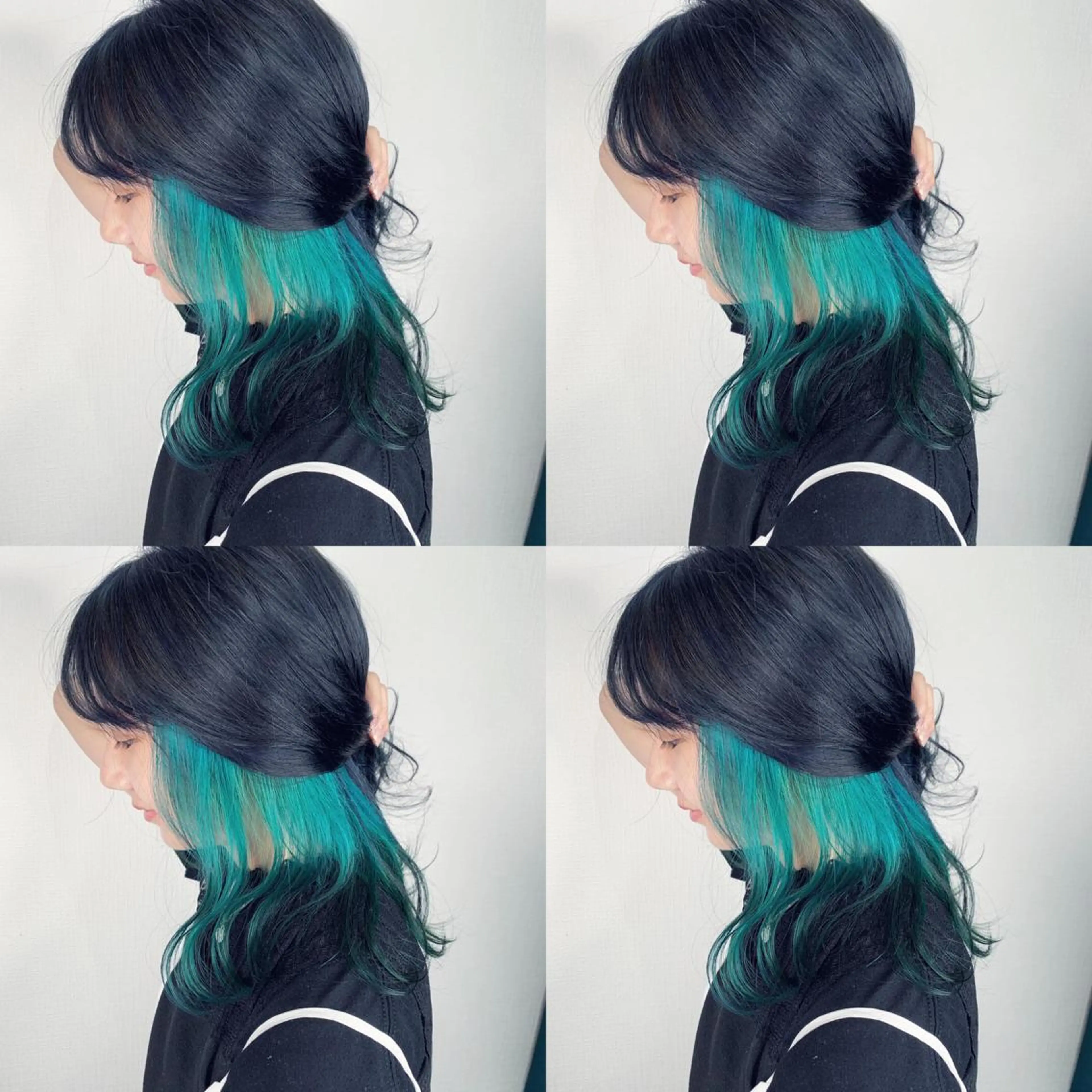 セミロング ハイライト ヘアカラー actanoid etto所属・佐藤 香太のヘアスタイル