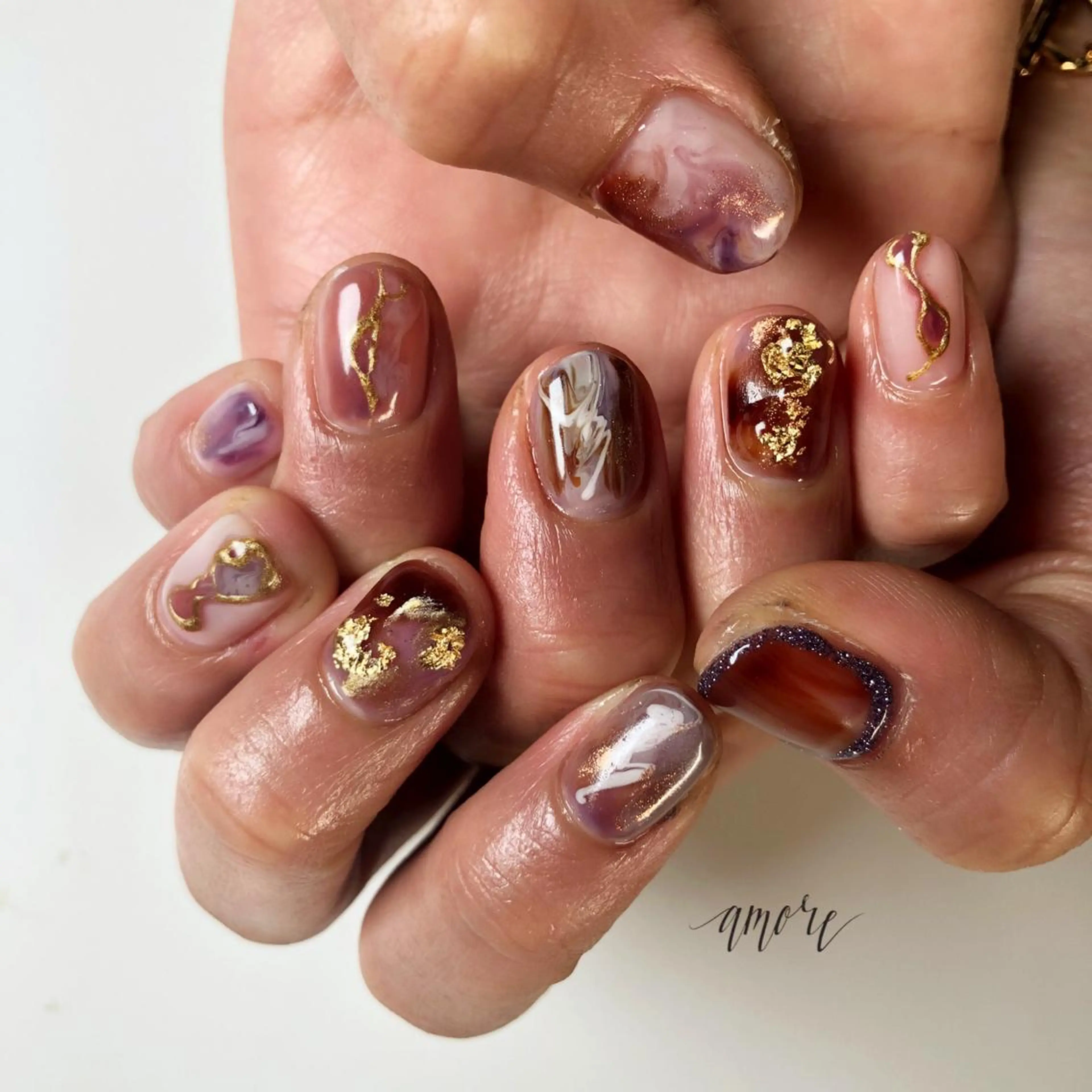 ネイル フラッシュネイル ジェルネイル ミラーネイル ニュアンスネイル 春ネイル You kyehwaのネイルデザイン