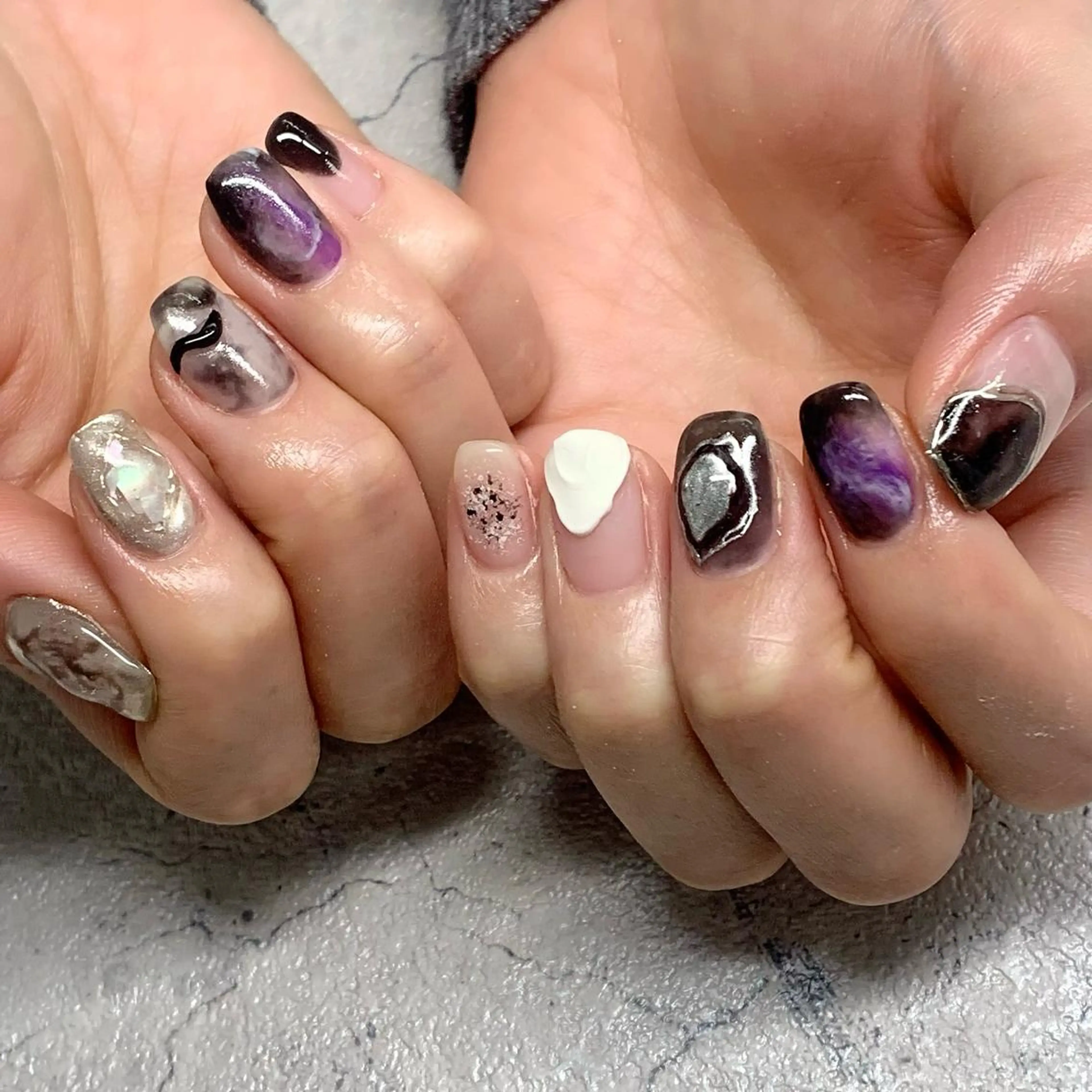 ネイル ニュアンスネイル ハンドネイル nailsalon MMのネイルデザイン