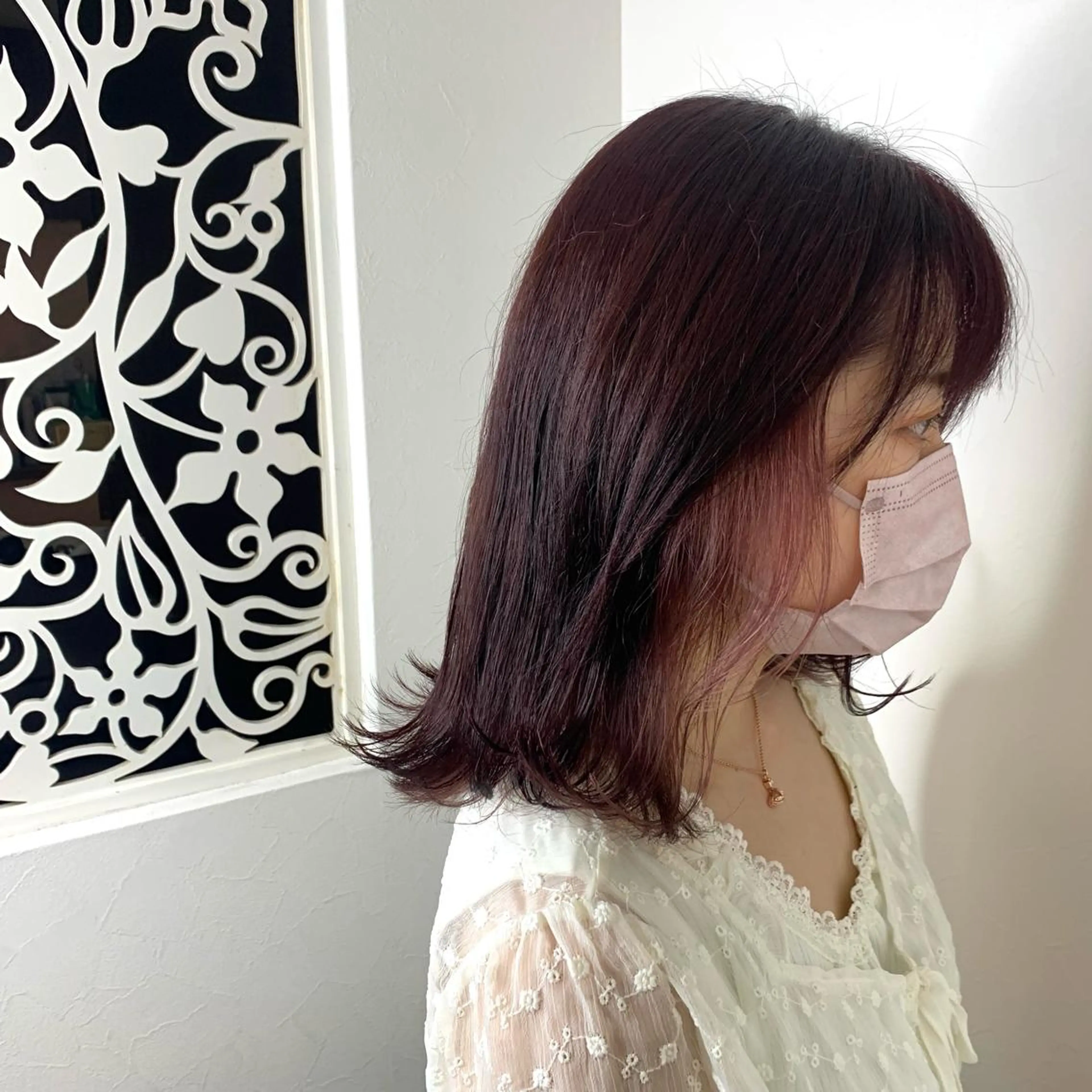 ミディアム パープルカラー Hair Resort Noble(ヘアリゾートノーブル)所属・オオヤ カナのヘアスタイル