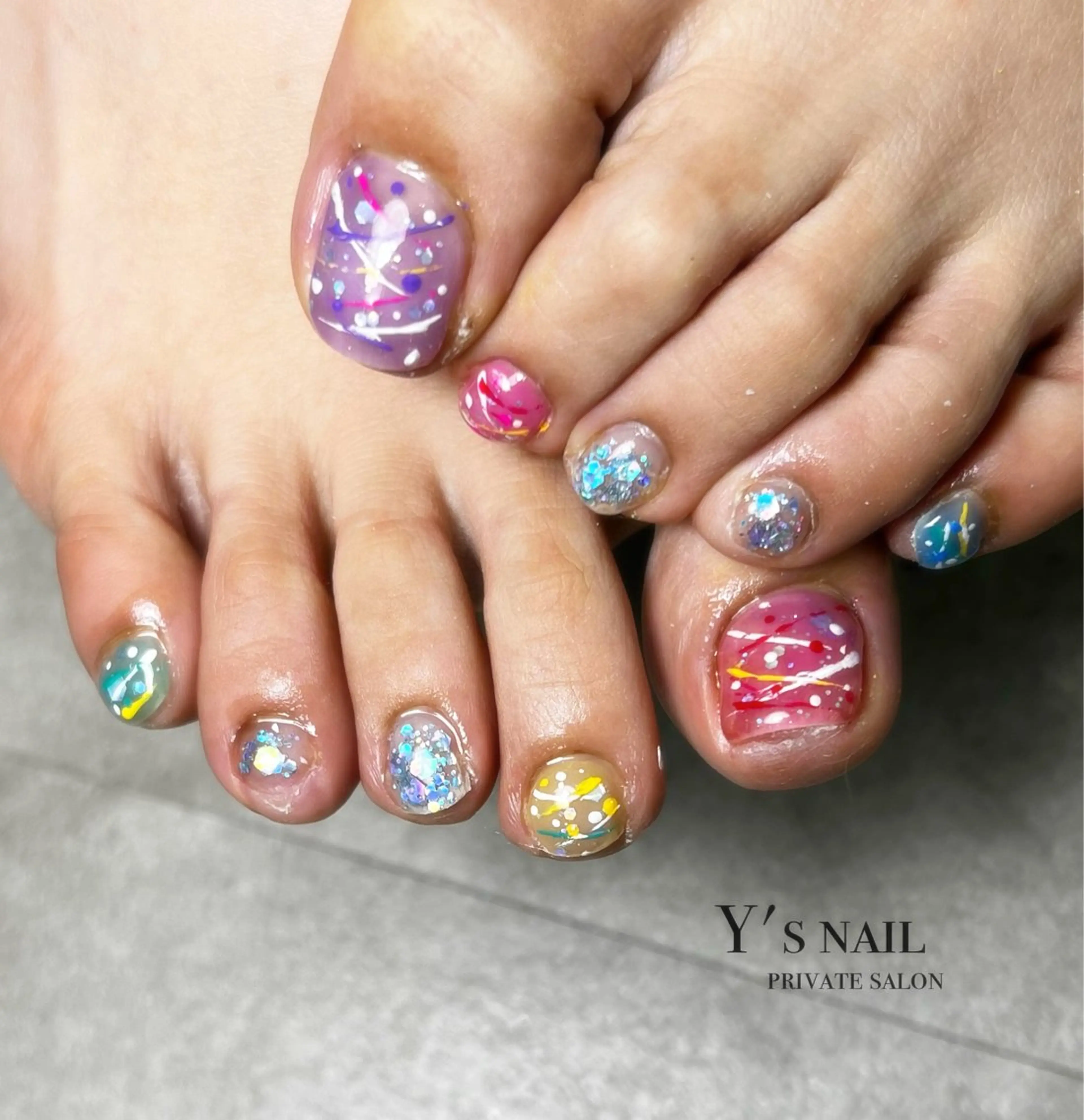 ネイル フットネイル Y's nail ˚✧₊YUIのネイルデザイン