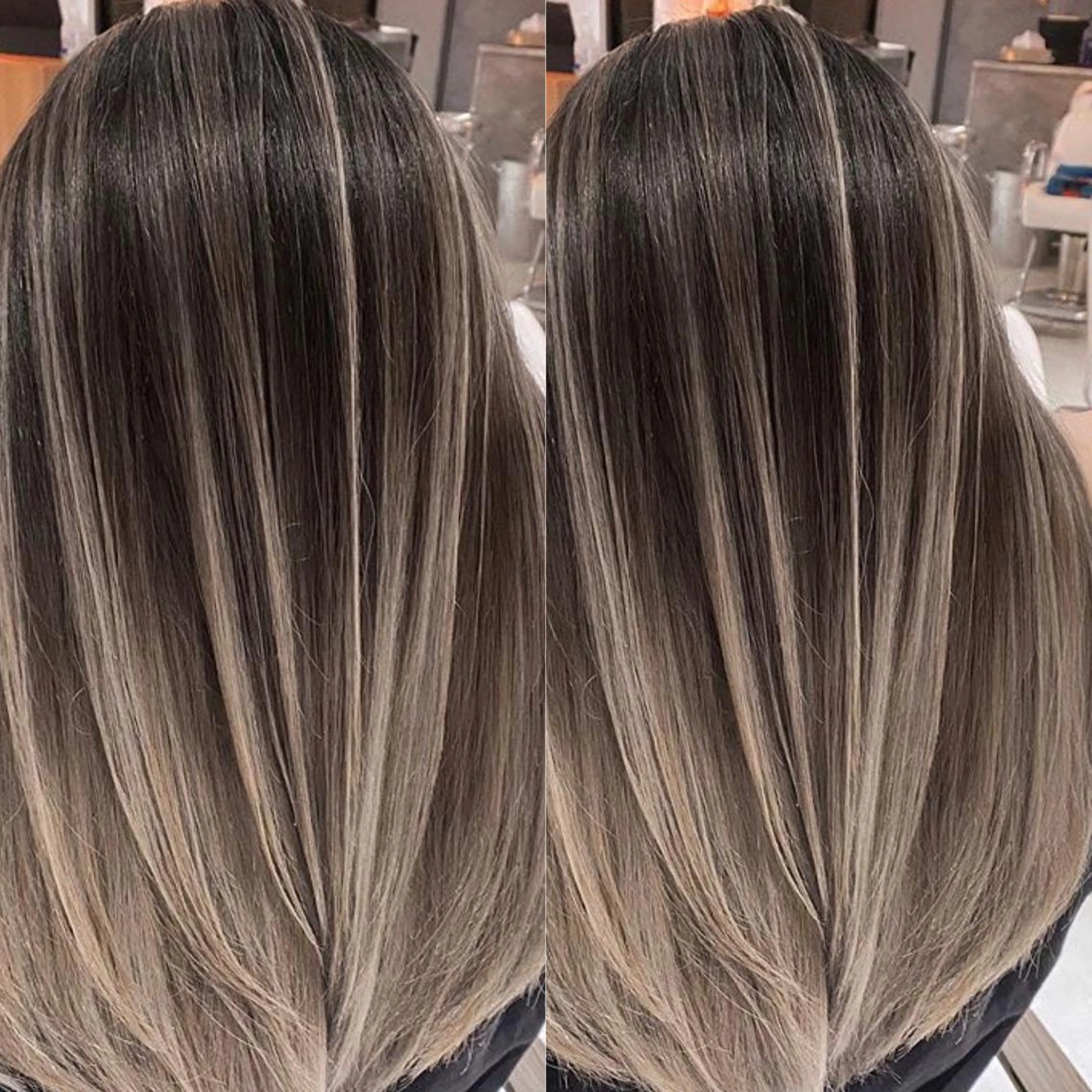 ミディアム カラー カット ヘアカラー トリートメント 縮毛/レイヤー 韓国/橋口のヘアスタイル