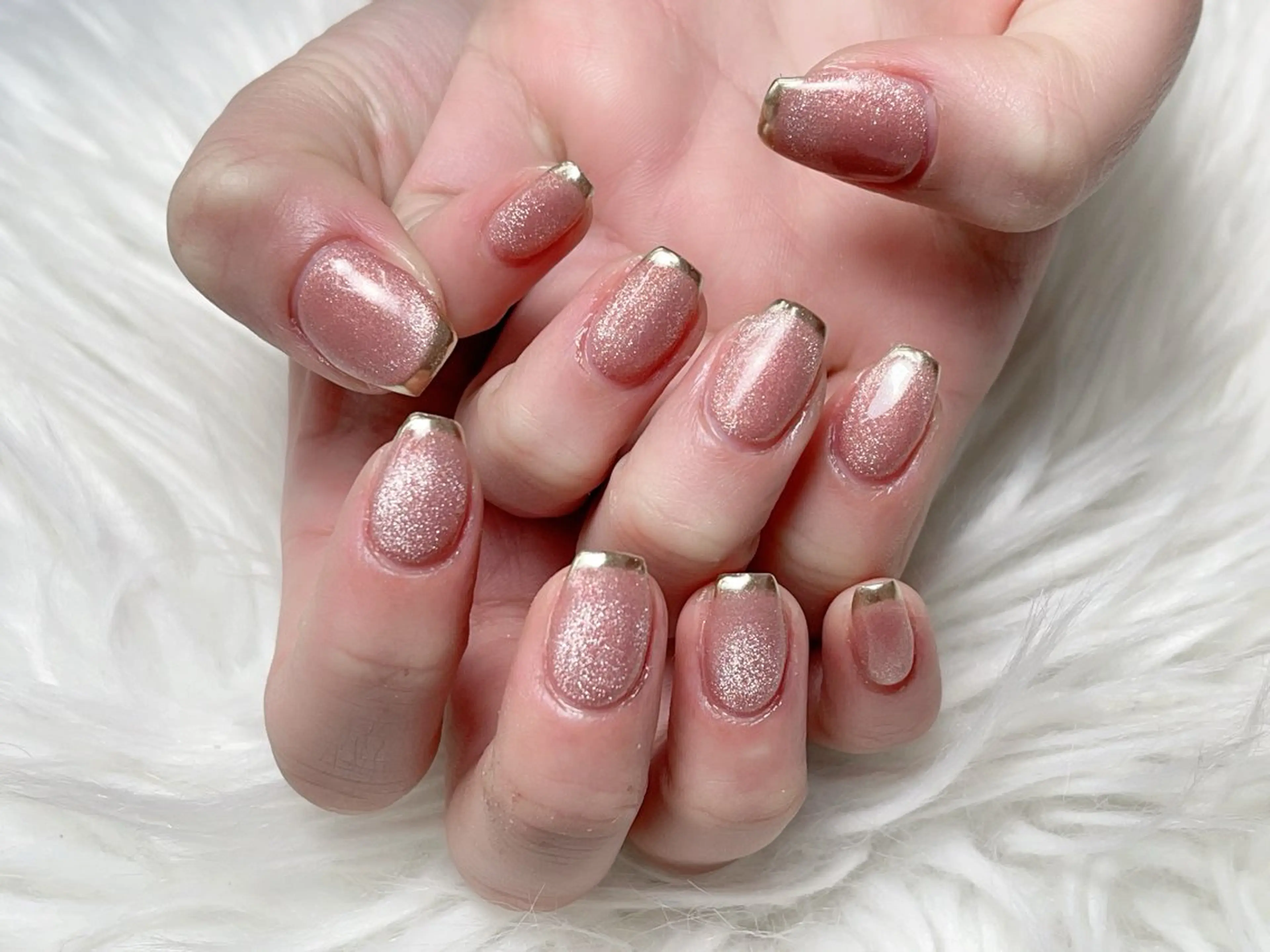 メンズ ネイル アートネイル フレンチネイル ジェルネイル キラキラネイル パラジェル ハンドネイル Bloom スカルプ専門店のネイルデザイン