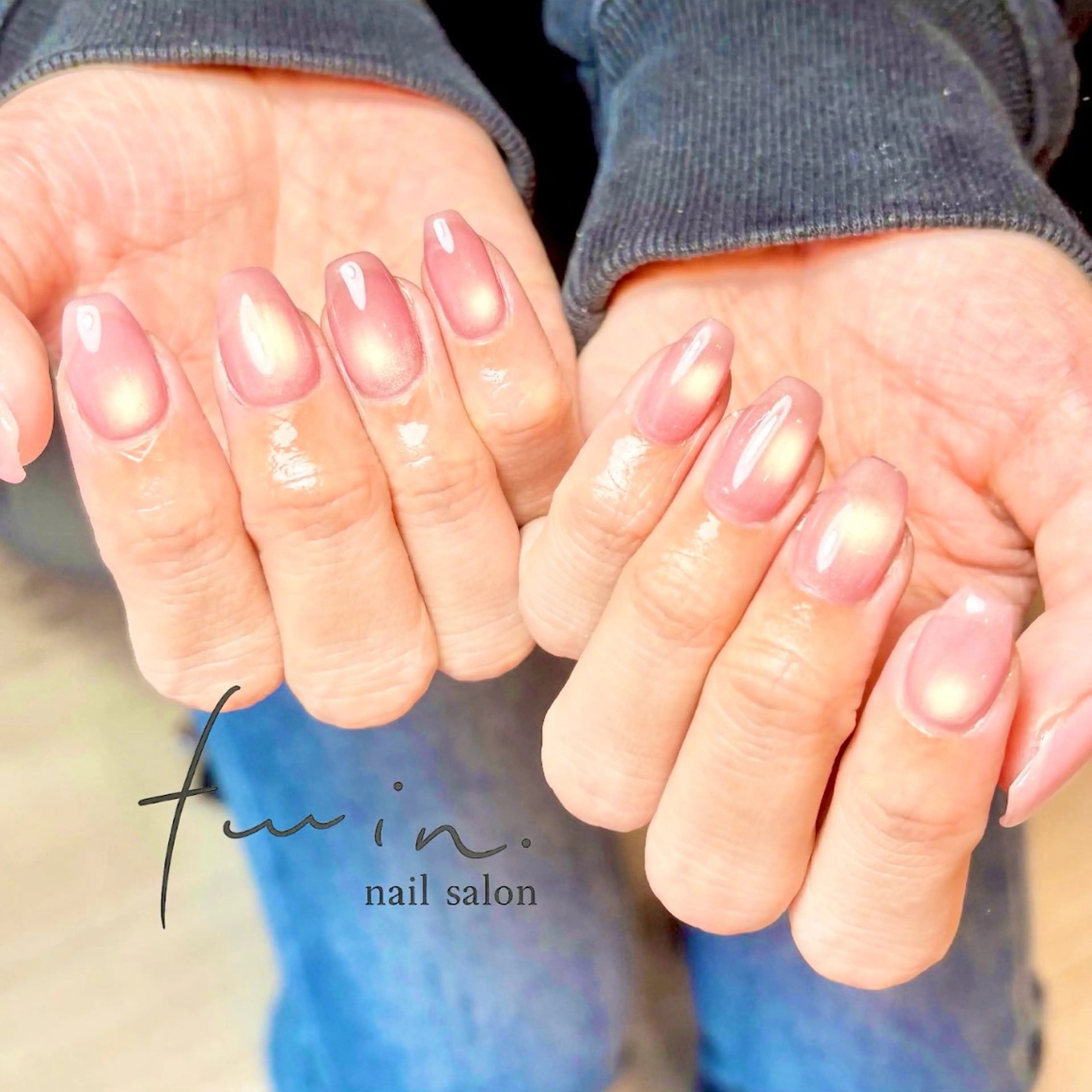 カラー ハンドネイル twin. kana名古屋のネイルデザイン