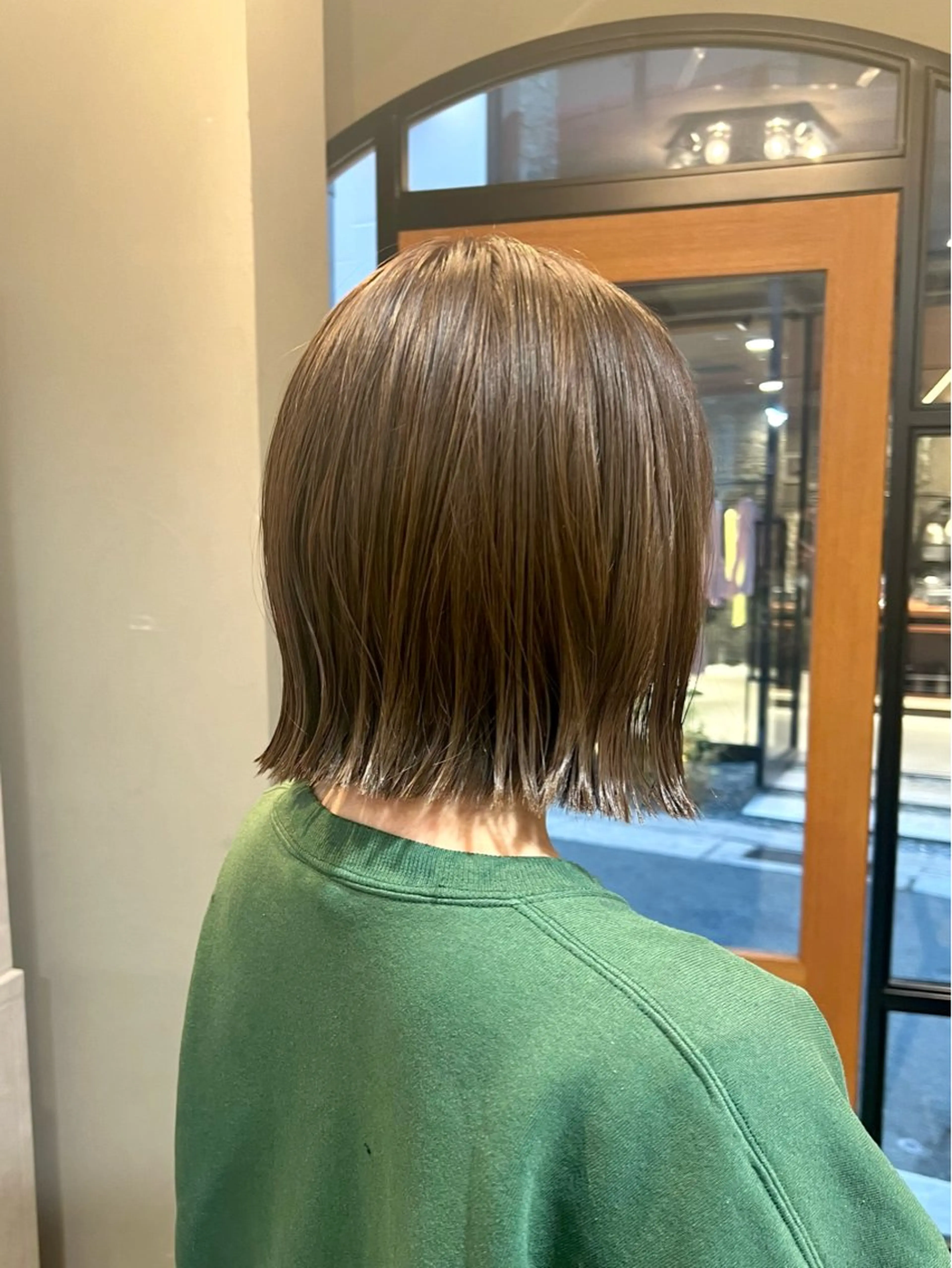 ショート カラー 切りっぱなしボブ ボブ 神戸ボブ✂️ ioe三宮/田 伸佳のヘアスタイル