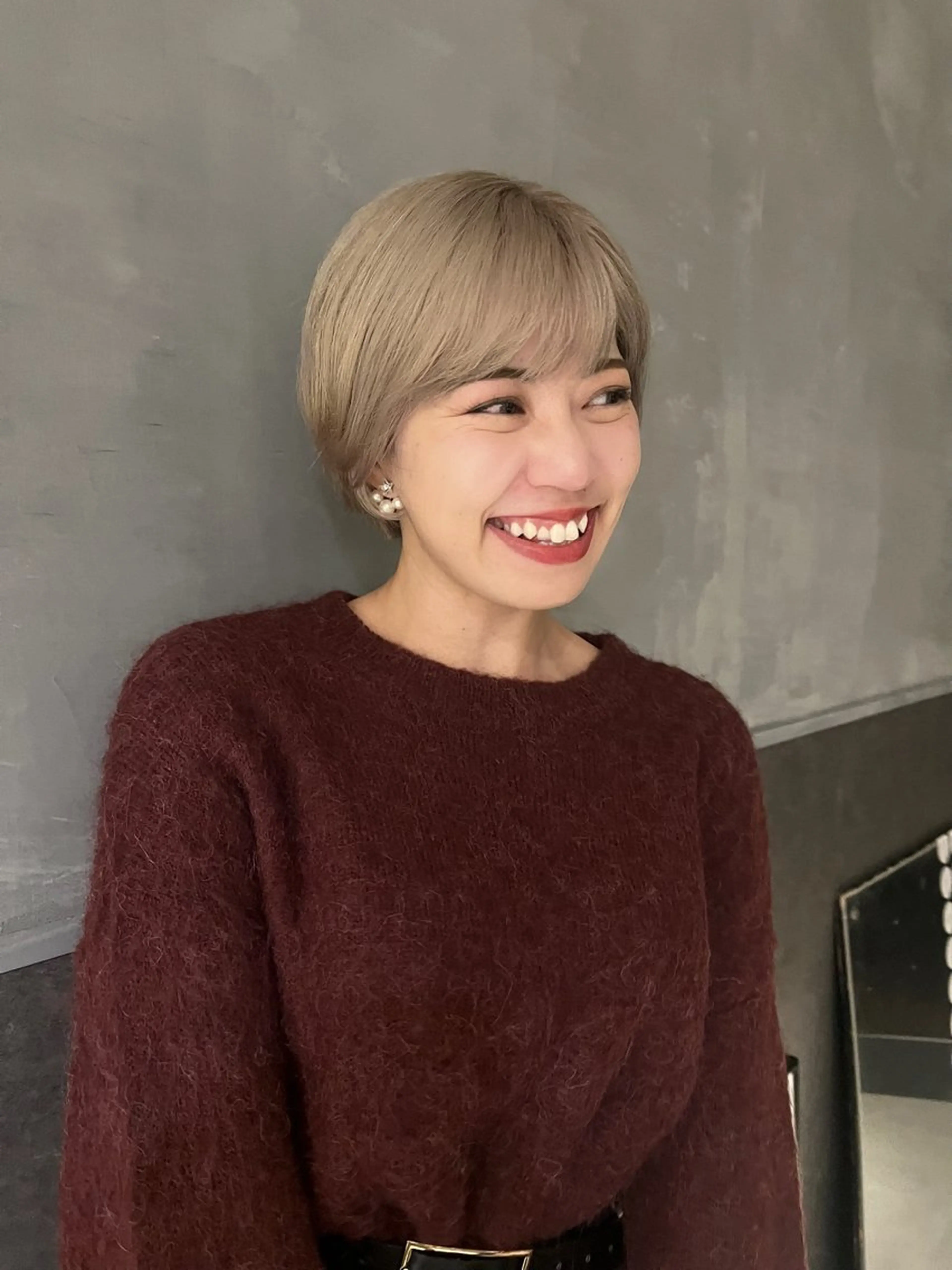 ショート カラー カット ヘアカラー トリートメント 田中 里奈のヘアスタイル