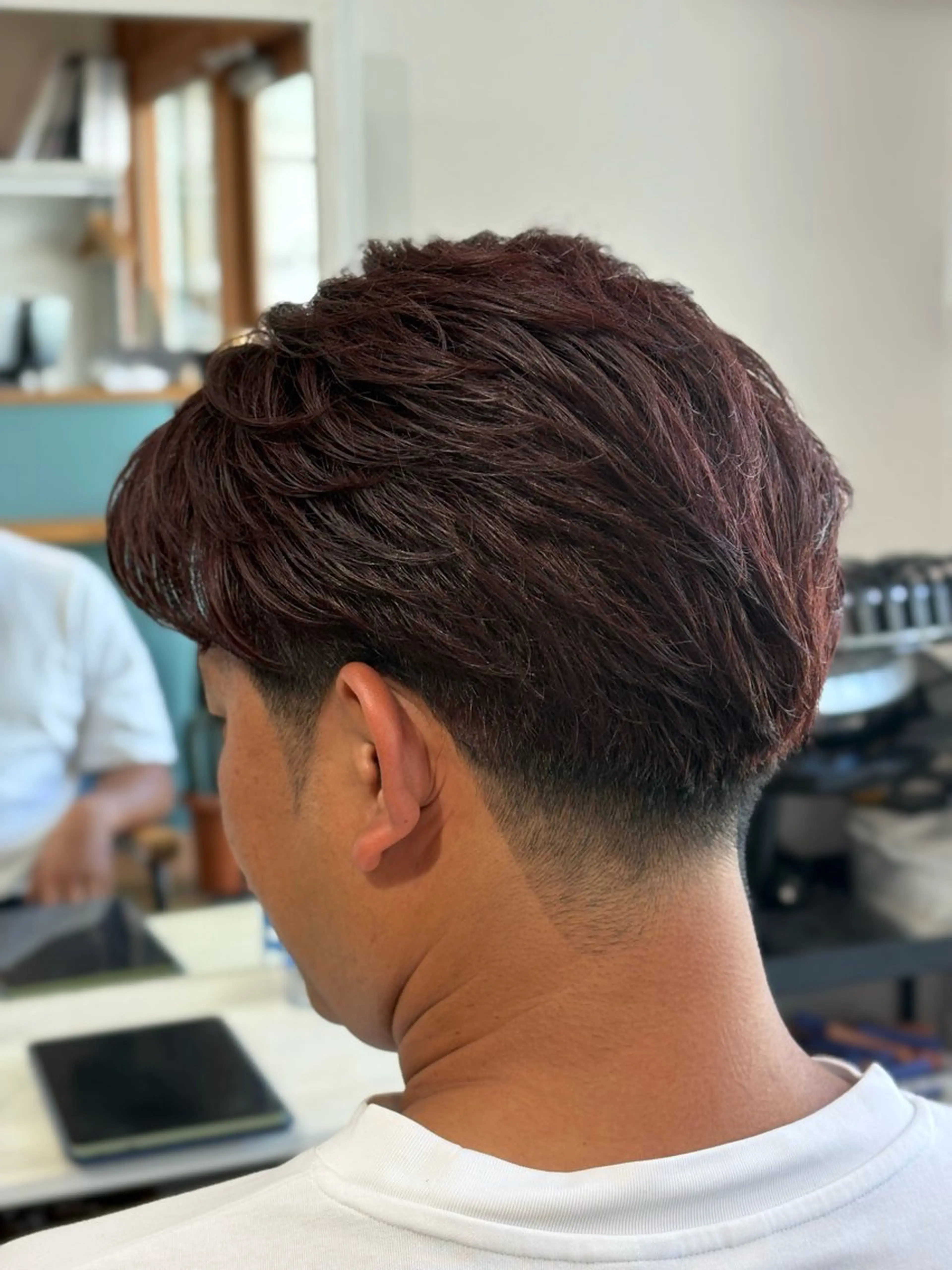 カラー メンズ レッドカラー カット ヘアカラー Snalyメンズ特化 スエハラのヘアスタイル