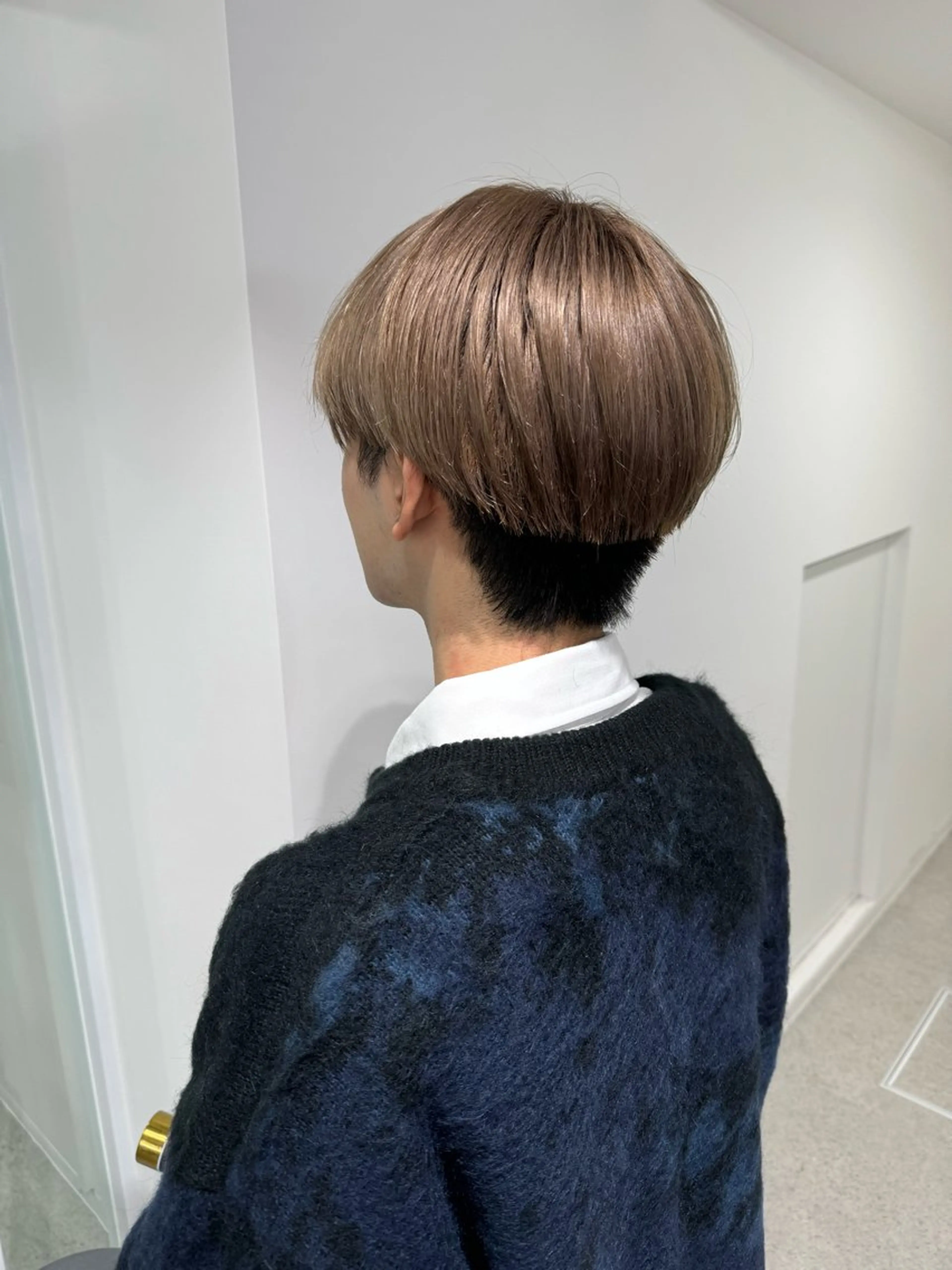 カラー メンズ ヘアカラー 暗髪🩶ラベンダー/ ブルー/ユウナ🤍のヘアスタイル