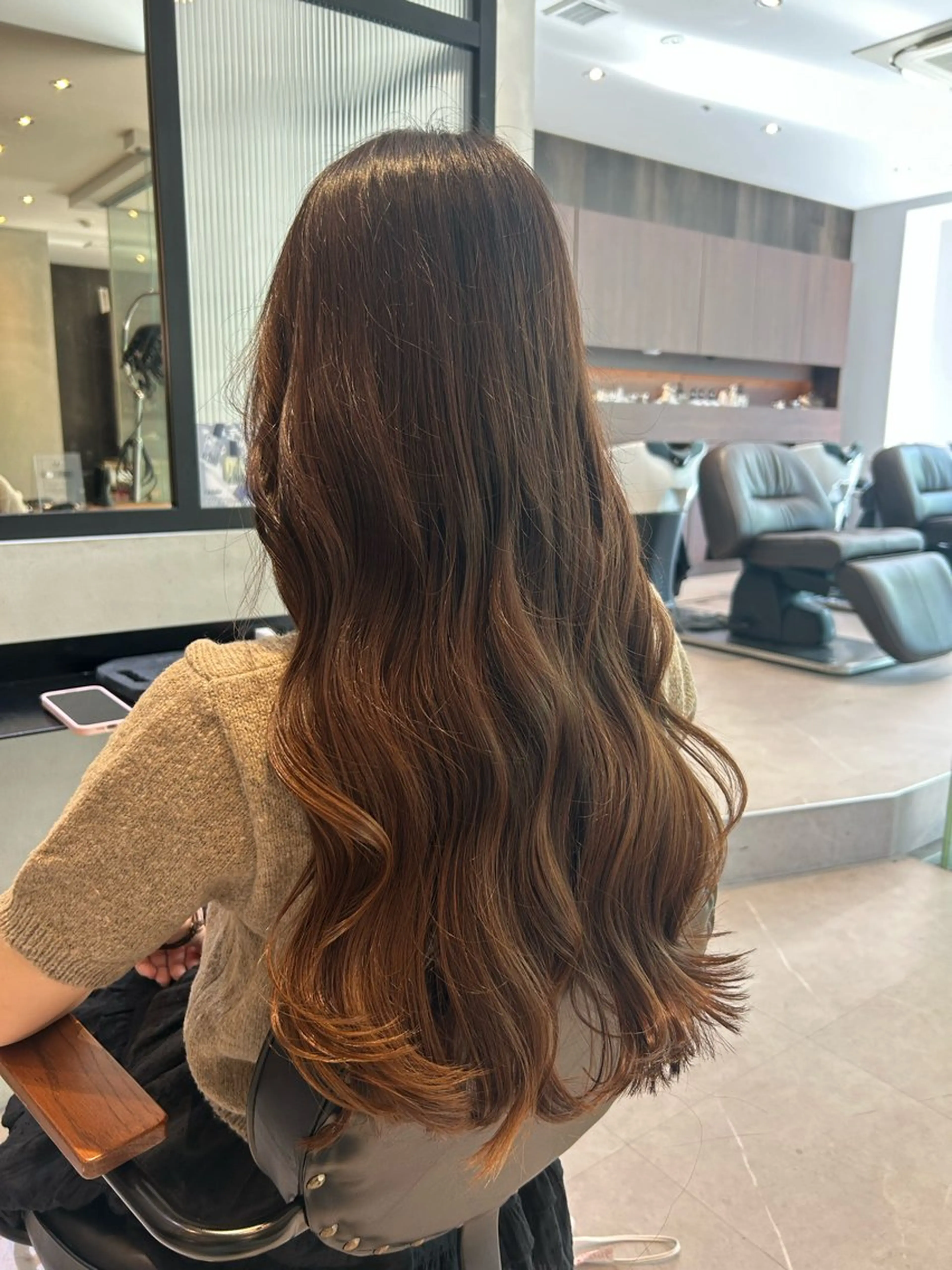 ロング パーマ ヘアアレンジ ヘアセット 縮毛矯正/カット/ 韓国ヘア/蛯原🍤のヘアスタイル