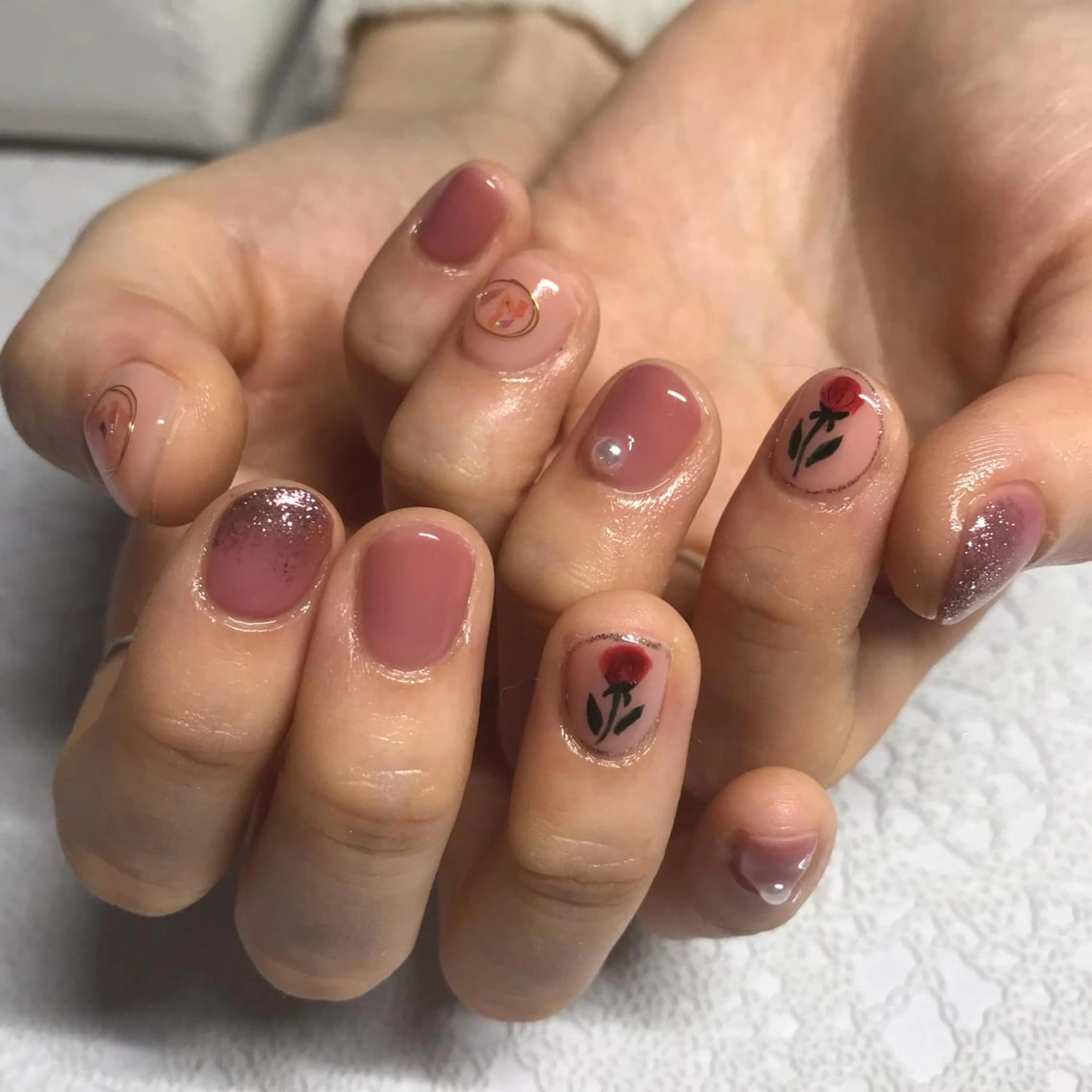 ネイル ハンドネイル フットネイル 菊地 里沙のネイルデザイン