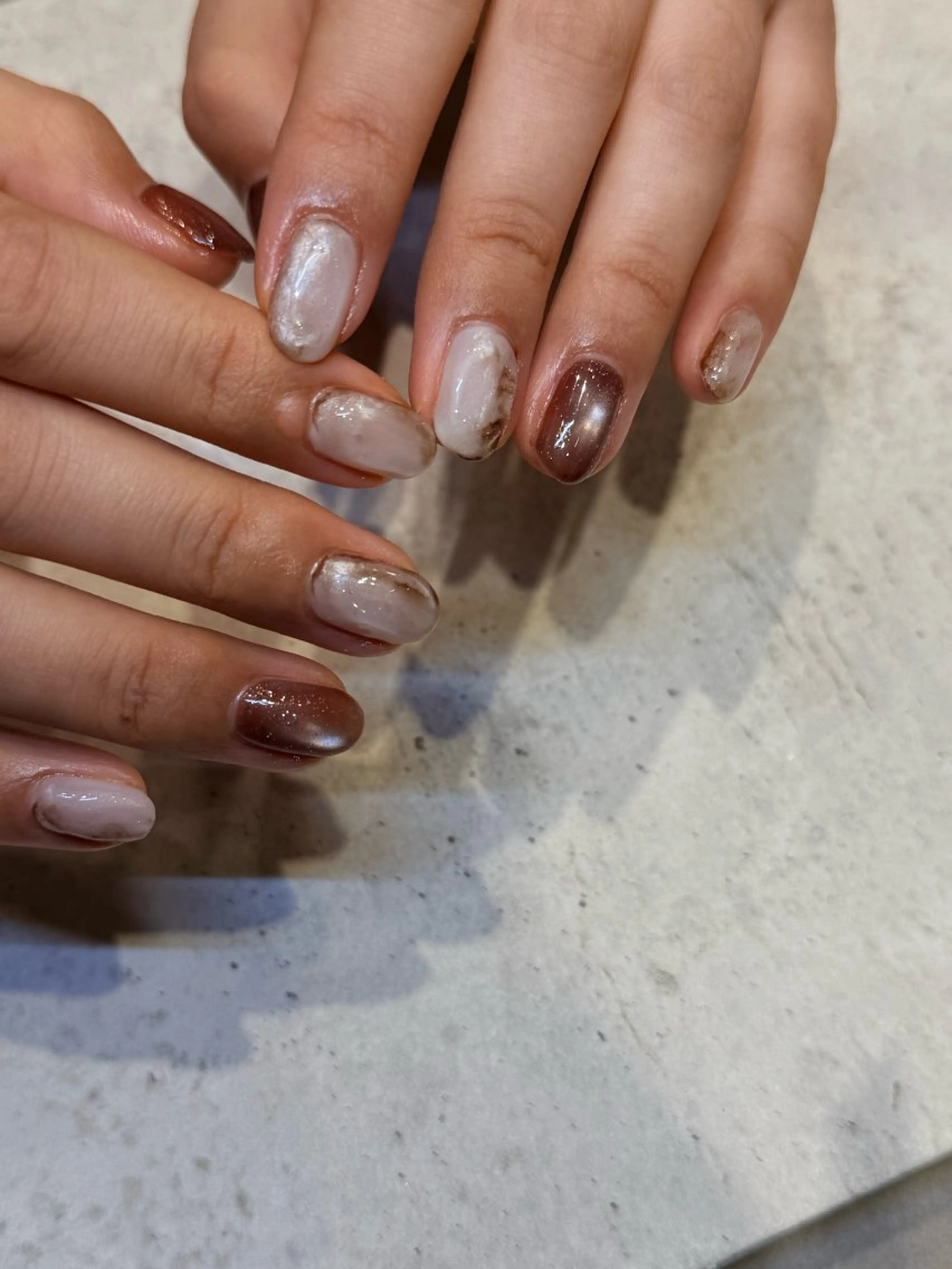 ネイル ニュアンスネイル 千葉 夢希のネイルデザイン