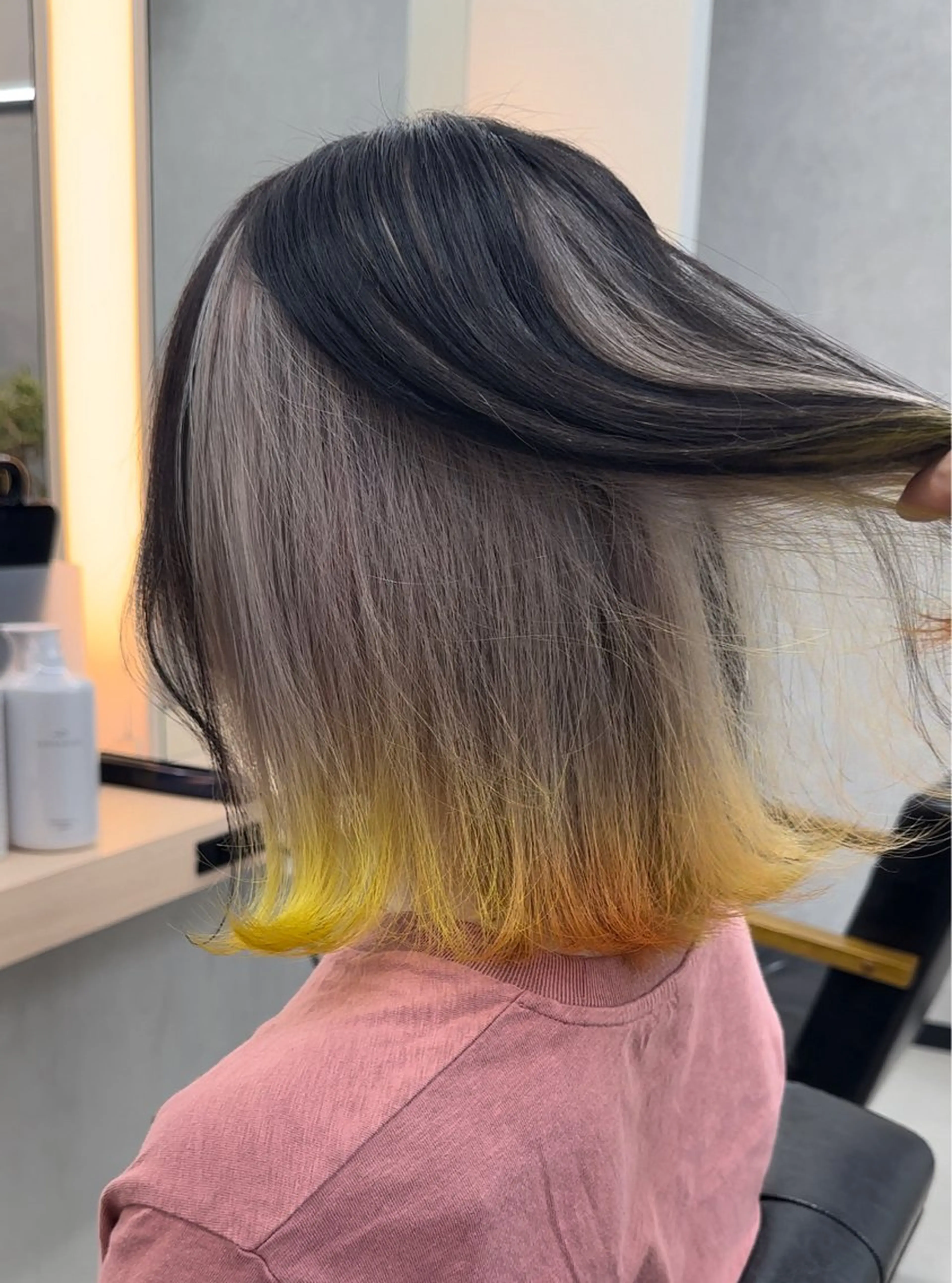 ミディアム カラー ヘアカラー トリートメント 𝐑𝐲𝐮𝐤𝐢 【店長】ALEAPのヘアスタイル