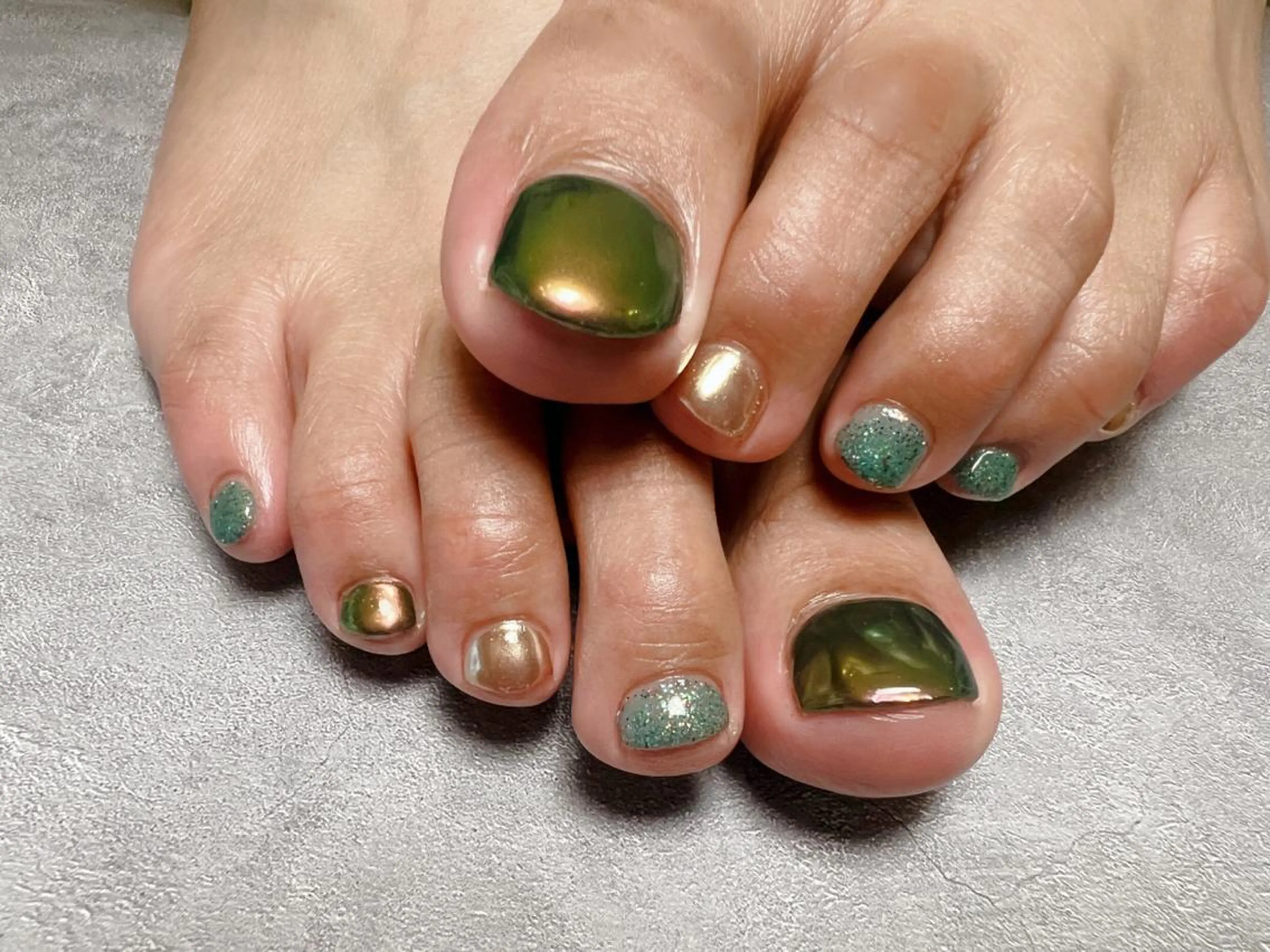 ショート ネイル ミラーネイル sp anzeeのネイルデザイン