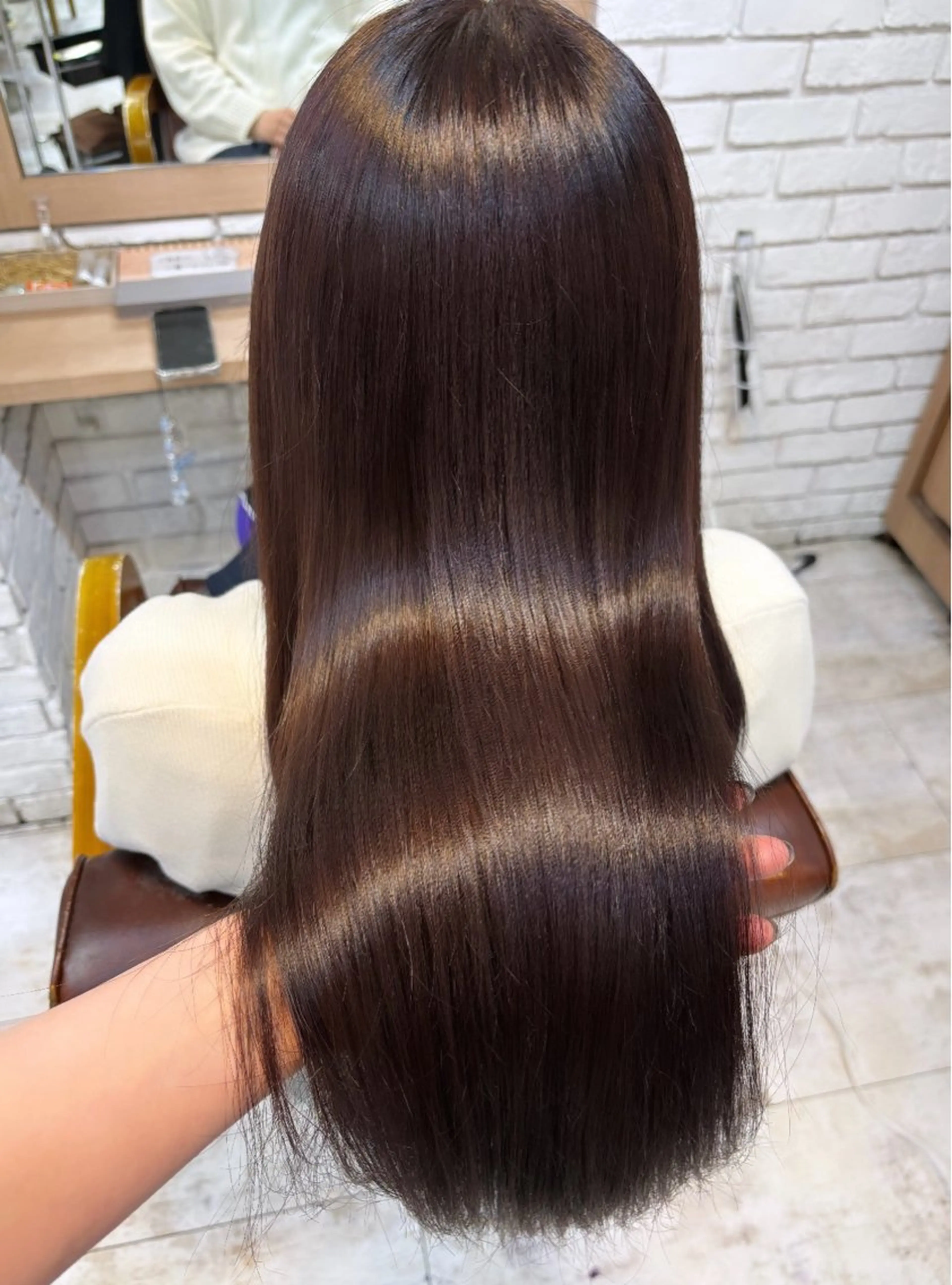 💎ミニモ限定💎 【ご褒美ケア】髪質改善ケアカラー+うるおいトリートメントの写真