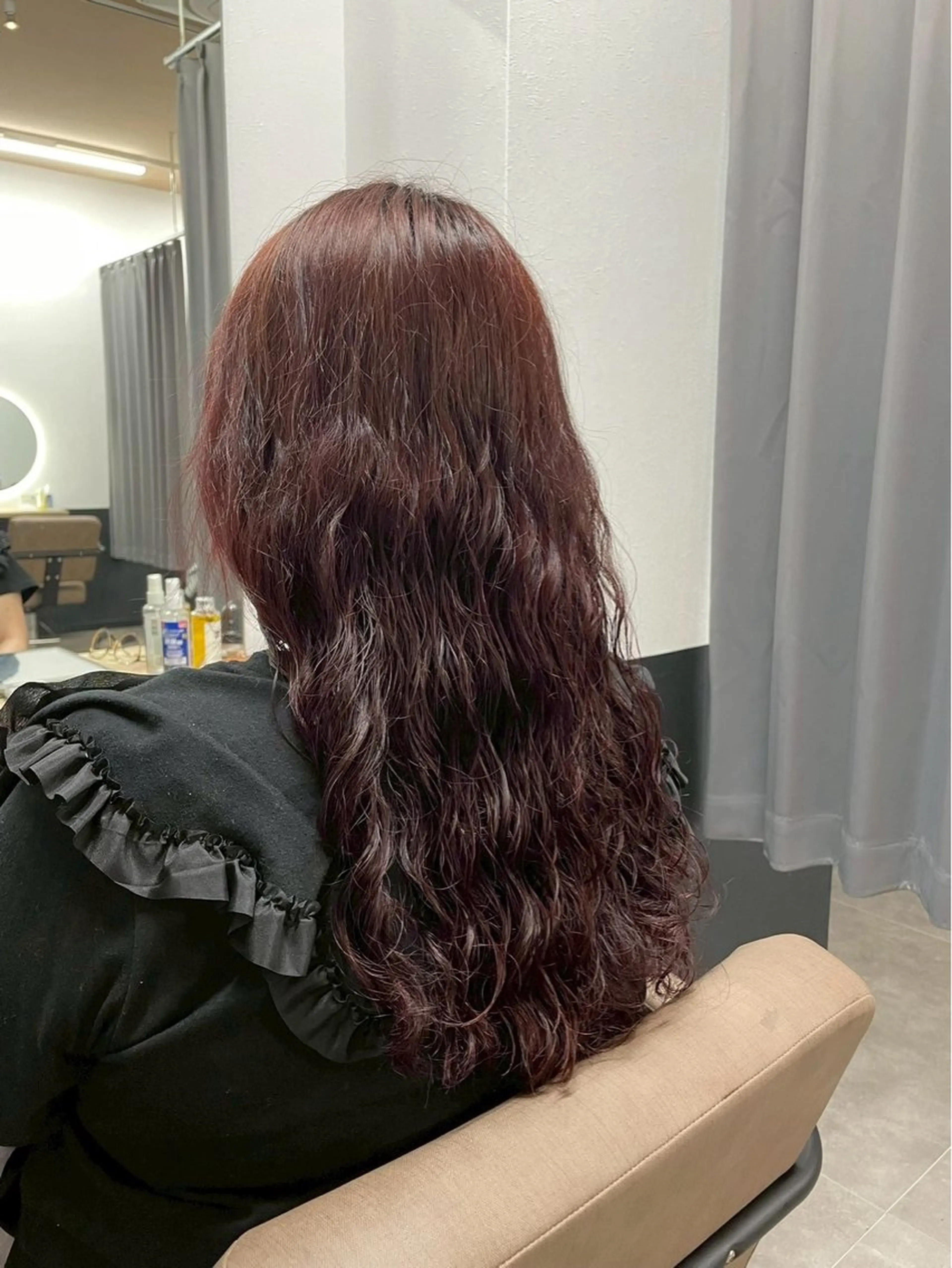 ロング カラー パーマ TELAHAIR蘇我2号店所属・原川 梨沙のヘアスタイル