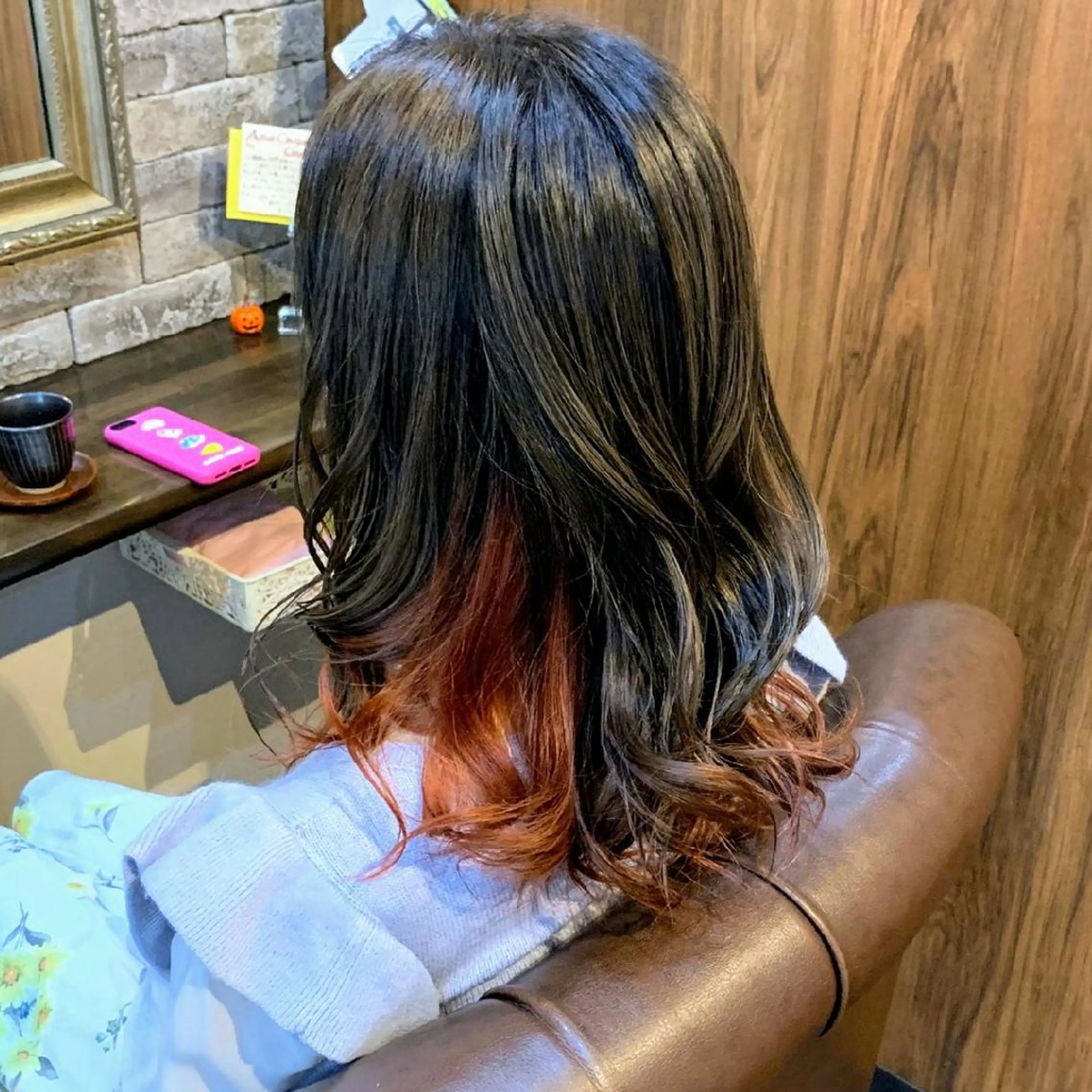 ミディアム カラー ヘアカラー ヘッドスパ 美髪 カラーリストのヘアスタイル