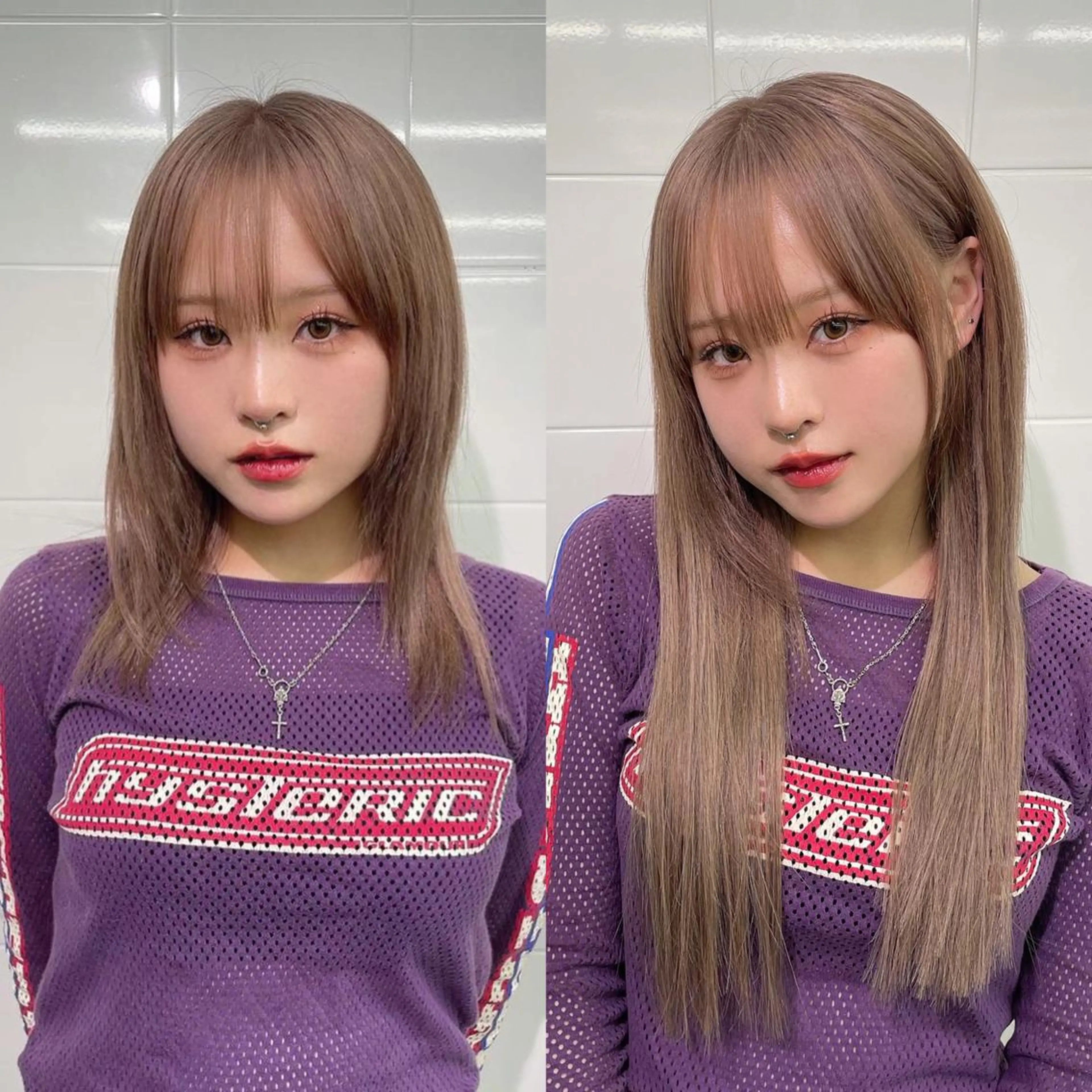 ❤️‍🔥プルエクステ❤️‍🔥ダイヤモンド💎50本​〜​コース🧸💗ショートからロングに✨エクステカット無料❣️❣️の写真