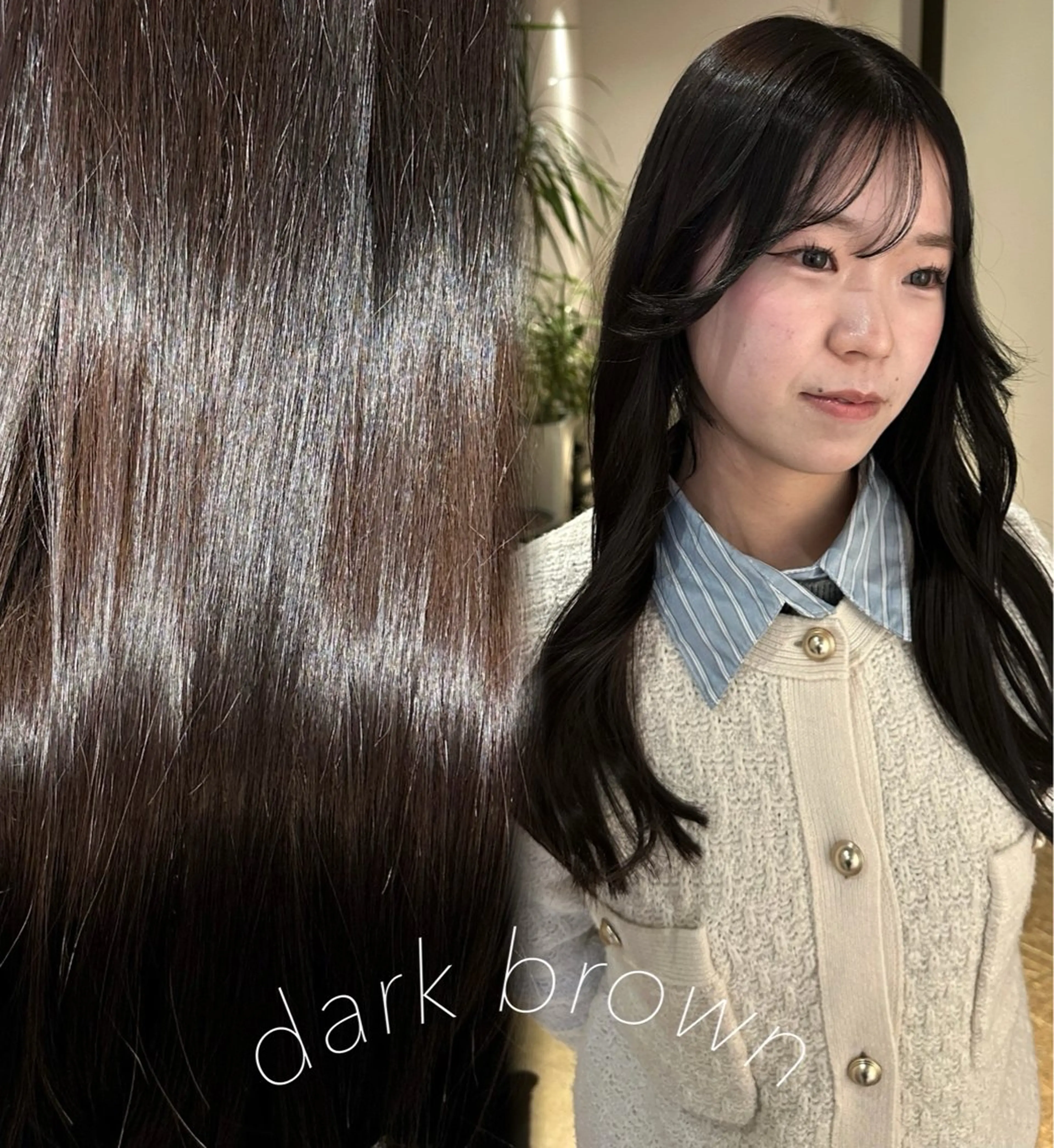 ロング あゆみ︎︎✮／ 暖色カラー／博多のヘアスタイル