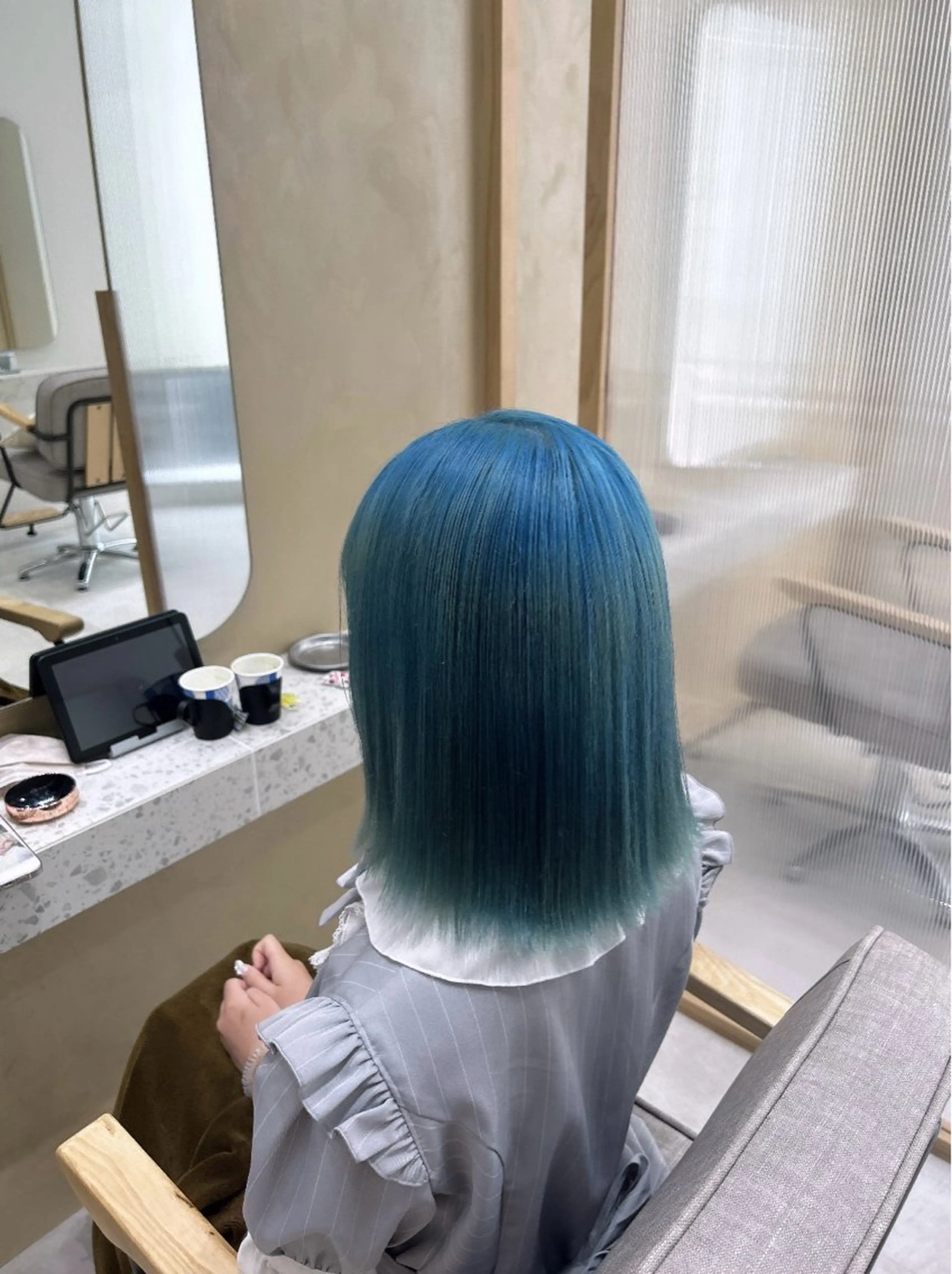 ミディアム カット ヘアカラー メンズ特化美容師👾 チカのヘアスタイル