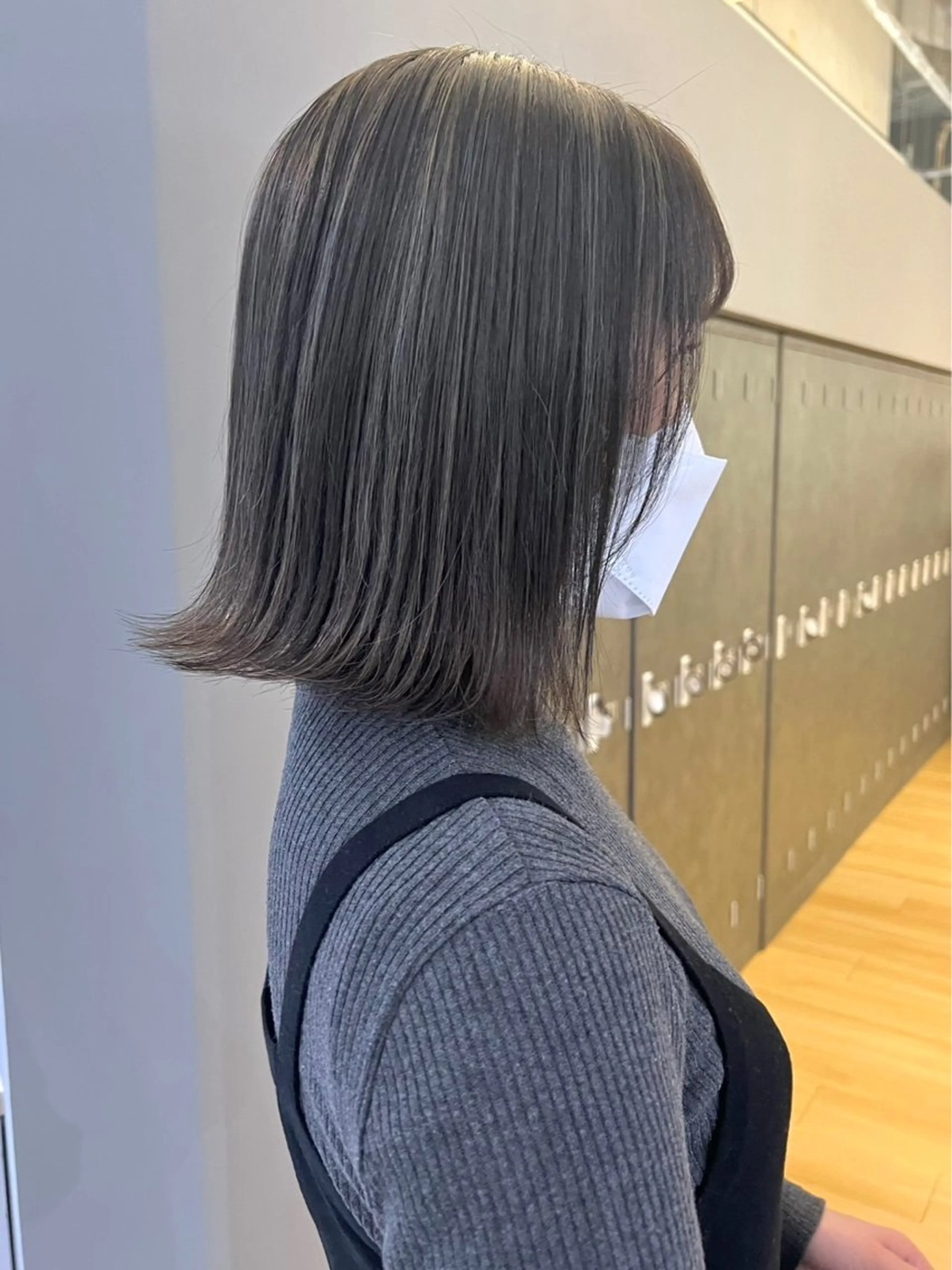 ミディアム 田中 優菜のヘアスタイル