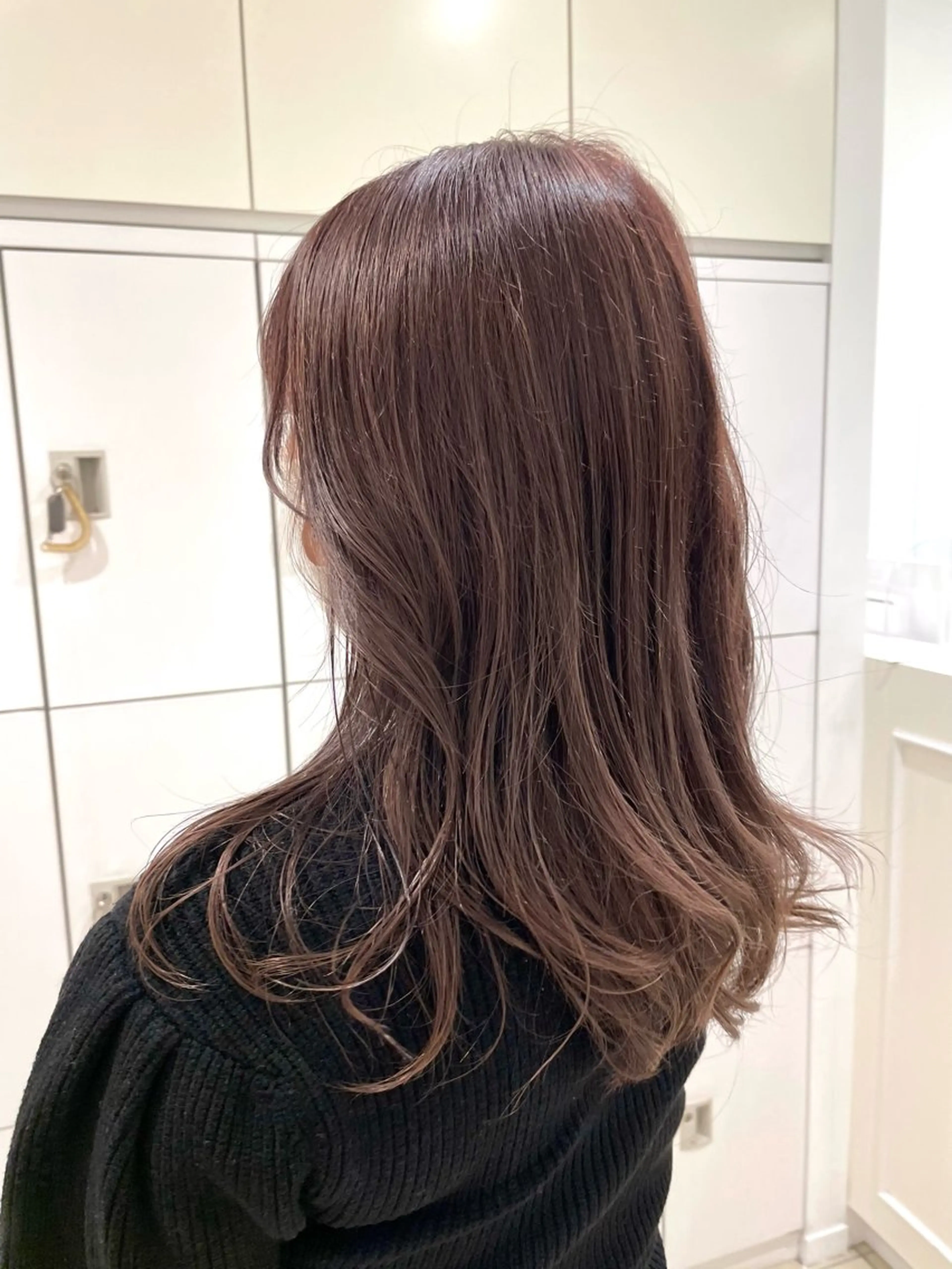 セミロング カラー グレージュ ラベンダーカラー ラベンダーグレージュ ラベンダーグレー 【大人ショート/ボブ モデル募集】　Seiのヘアスタイル