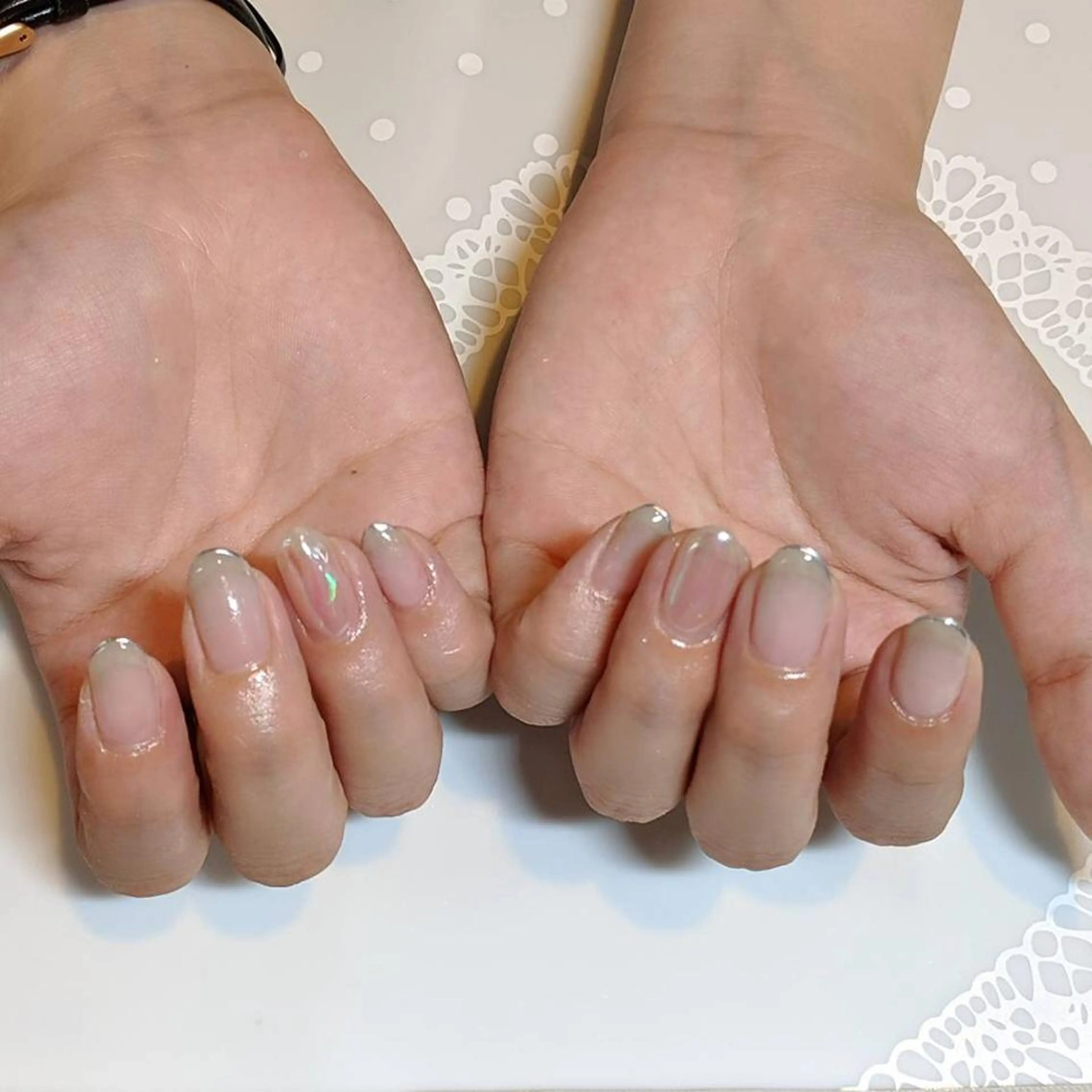 ネイル クリアネイル フレンチネイル グラデーション オフィスネイル milly nail （予約担当)のネイルデザイン