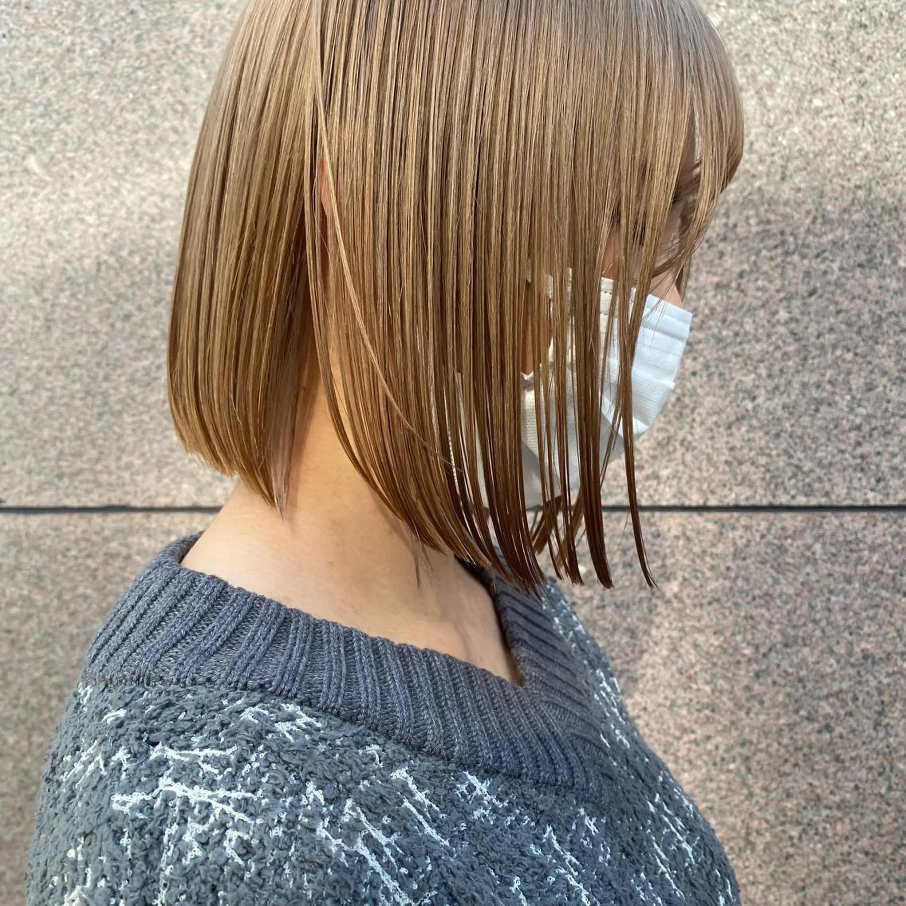 ショート カラー センターパート/ 暖色カラーayuのヘアスタイル