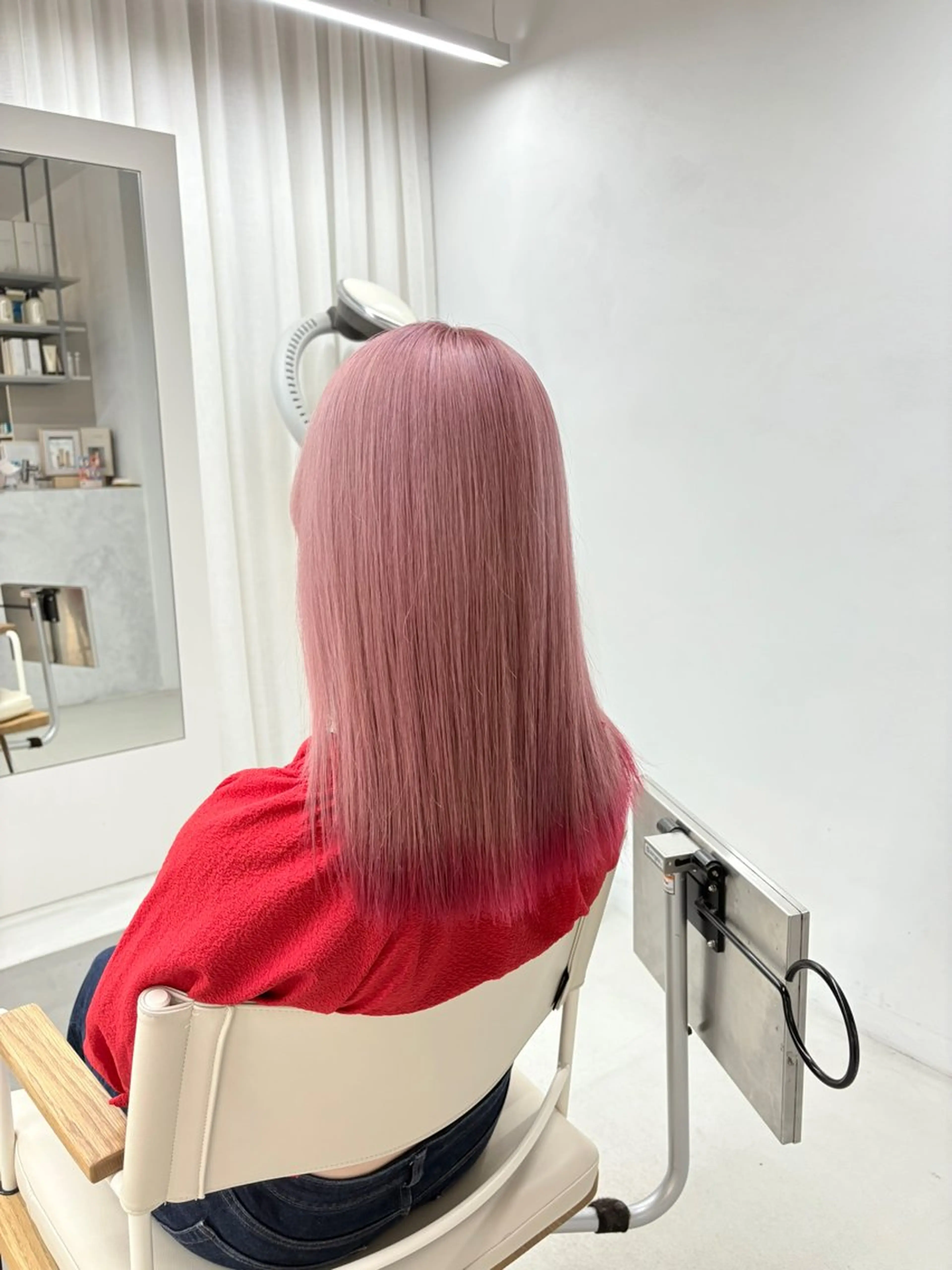 ミディアム ヘアカラー トリートメント 透明感/艶髪カラー/ 韓国/rinaのヘアスタイル