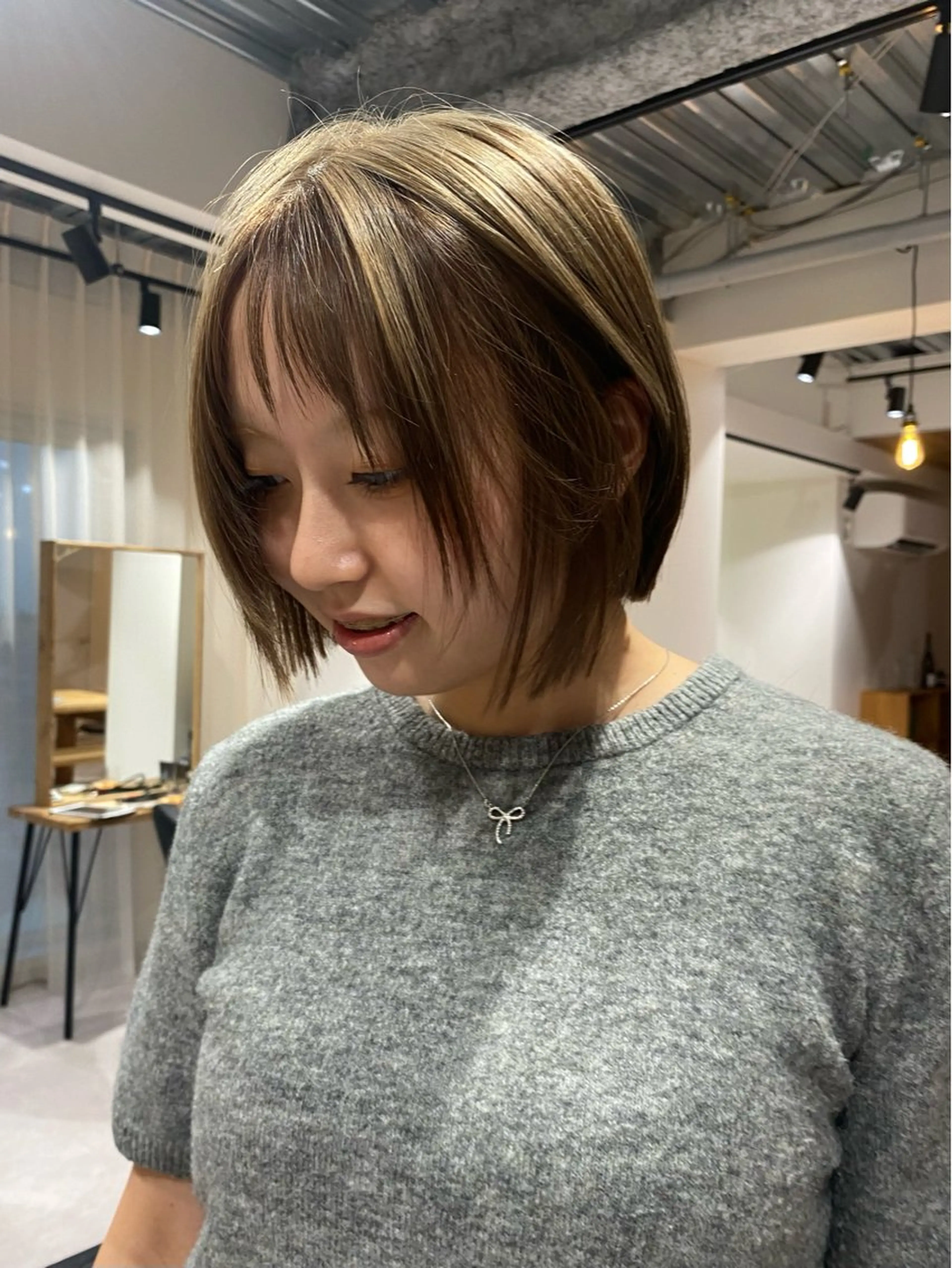 ミディアム ヘアカラー iroha/ n.w.h🎀のヘアスタイル